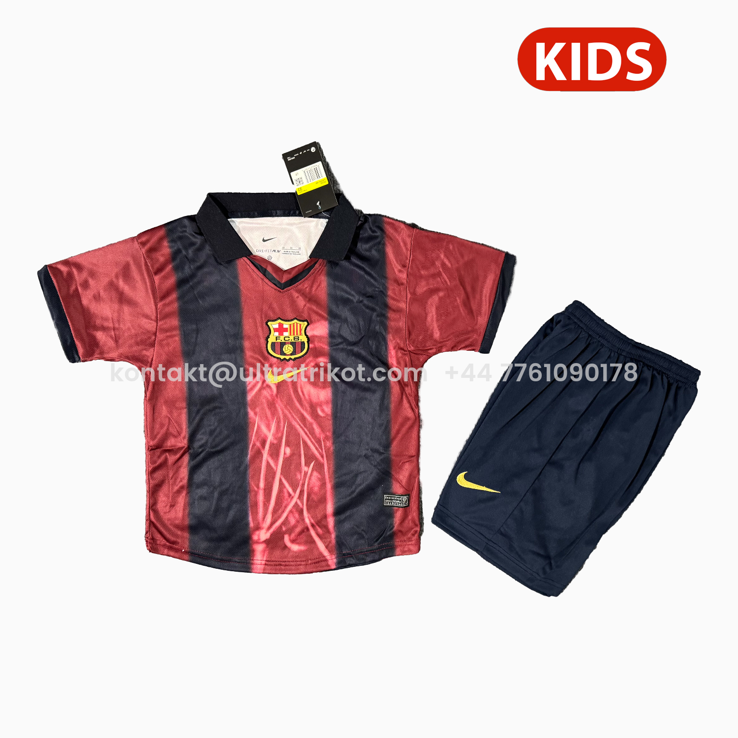 UltraTrikot-Barcelona 25-26 Retro Style Ghost Special Kids Kit