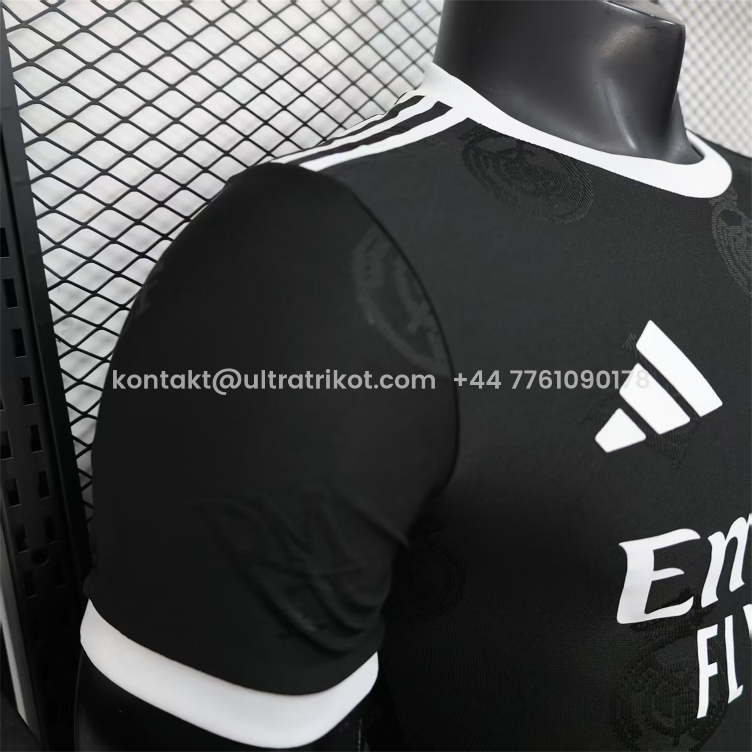 UltraTrikot-Real Madrid 25-26 Black Team Logo Jacquard Special Jersey - Player Version