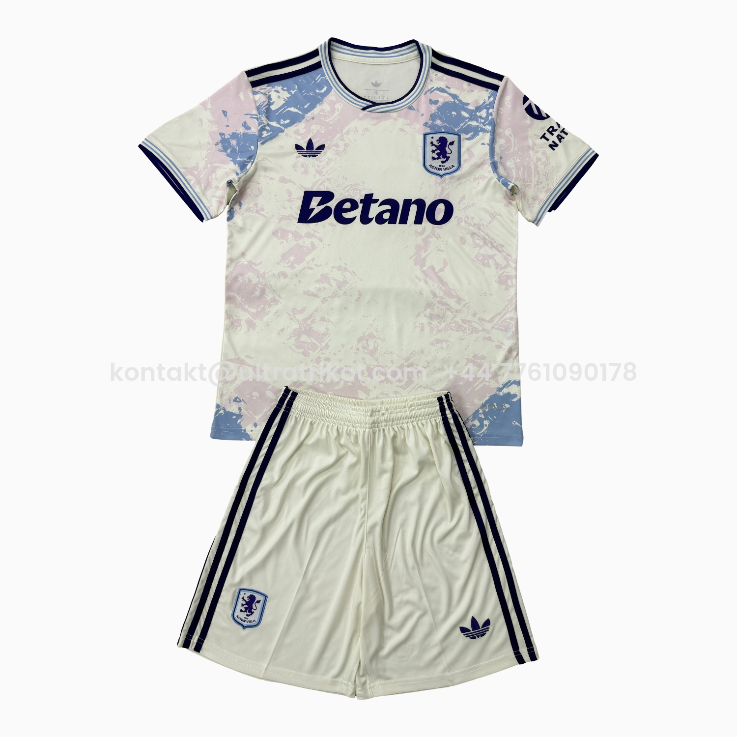 UltraTrikot-Aston Villa 25-26 Third Men's Adult Jersey Set - Fans Version