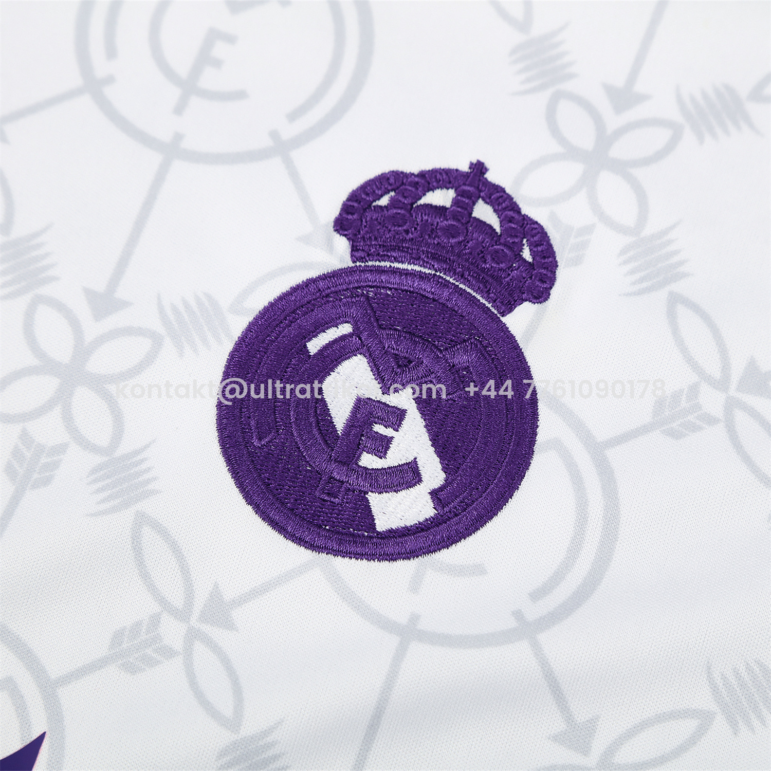 UltraTrikot-Real Madrid 25-26 Vest Training Set - Blue Edge White Vest & Black Shorts