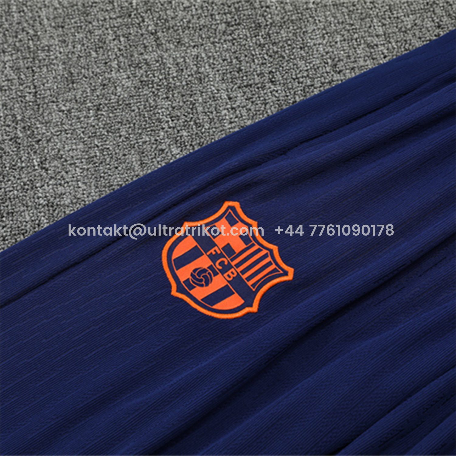 UltraTrikot-Barcelona 25-26 Kids Long Sleeve Training Set - Red Blue Line Top & Blue Pants