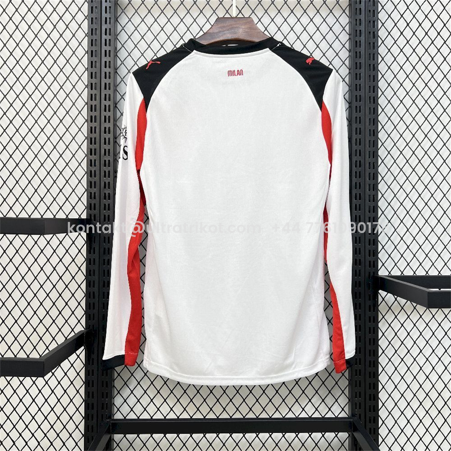 UltraTrikot-AC Milan 25-26 Away White Long Sleeves Jersey - Fans Version