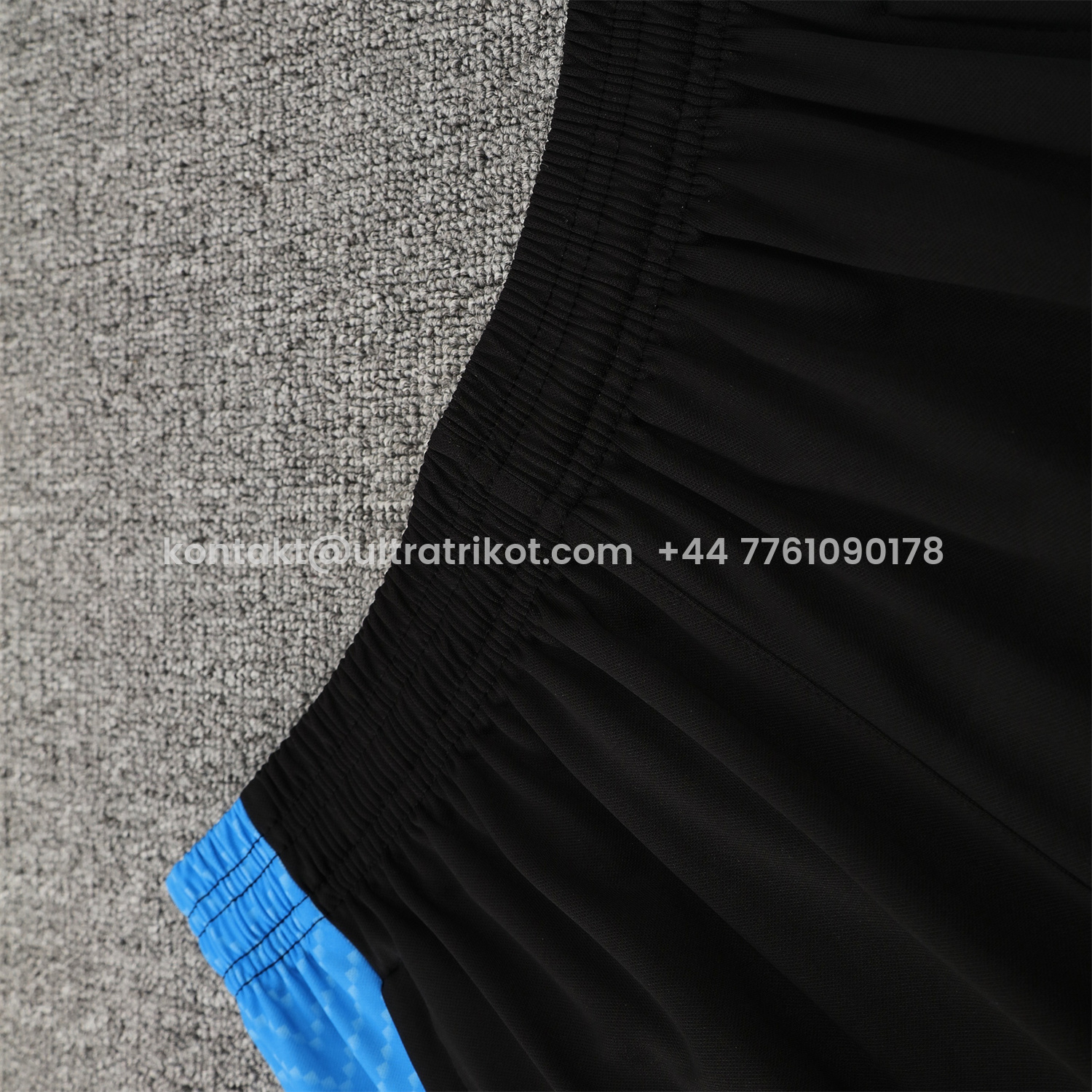 UltraTrikot-Napoli 25-26 Vest Training Set - Black Mecha Vest & Black Shorts