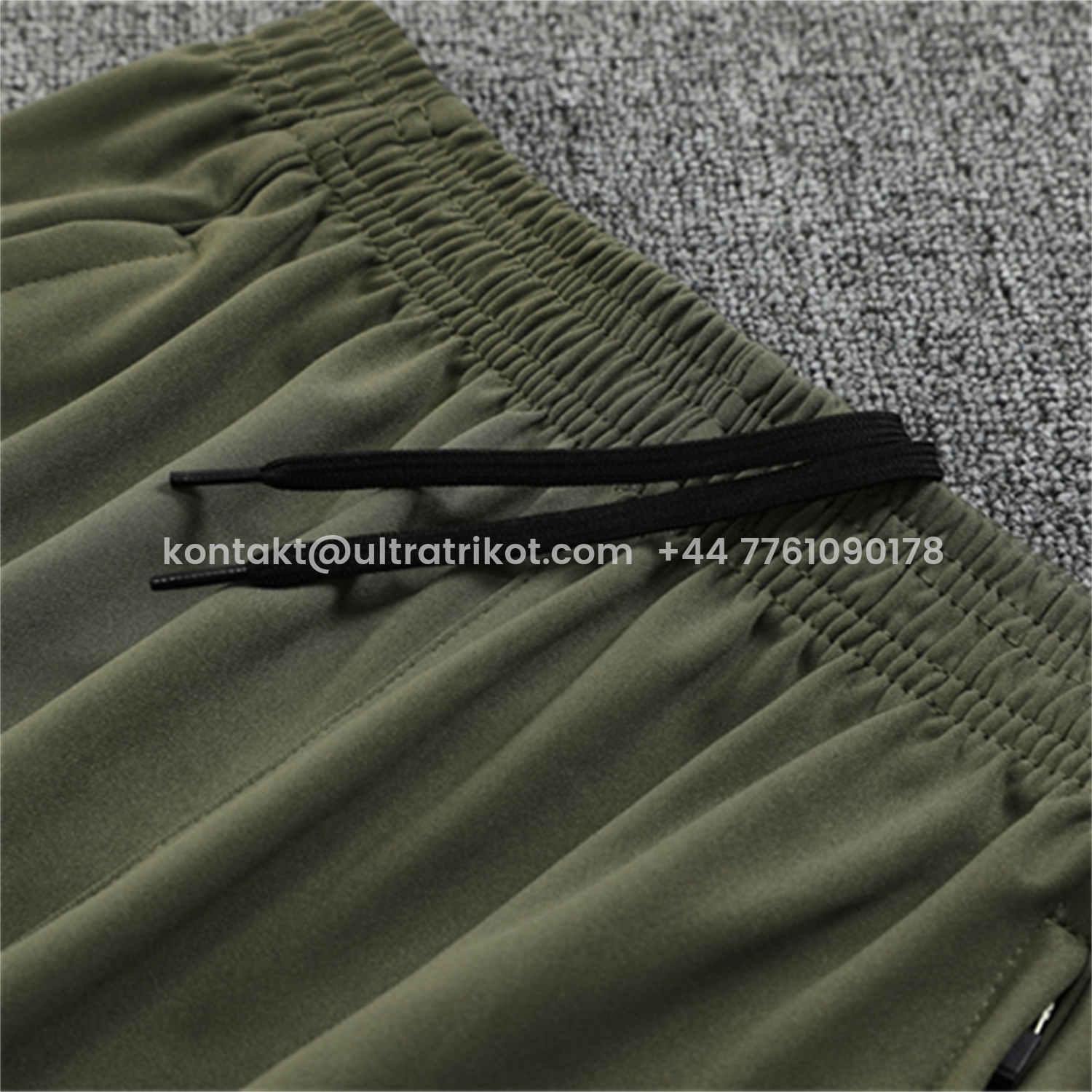 UltraTrikot-Real Madrid 25-26 Long Sleeve Training Set - Light Green Top & Army Green Pants