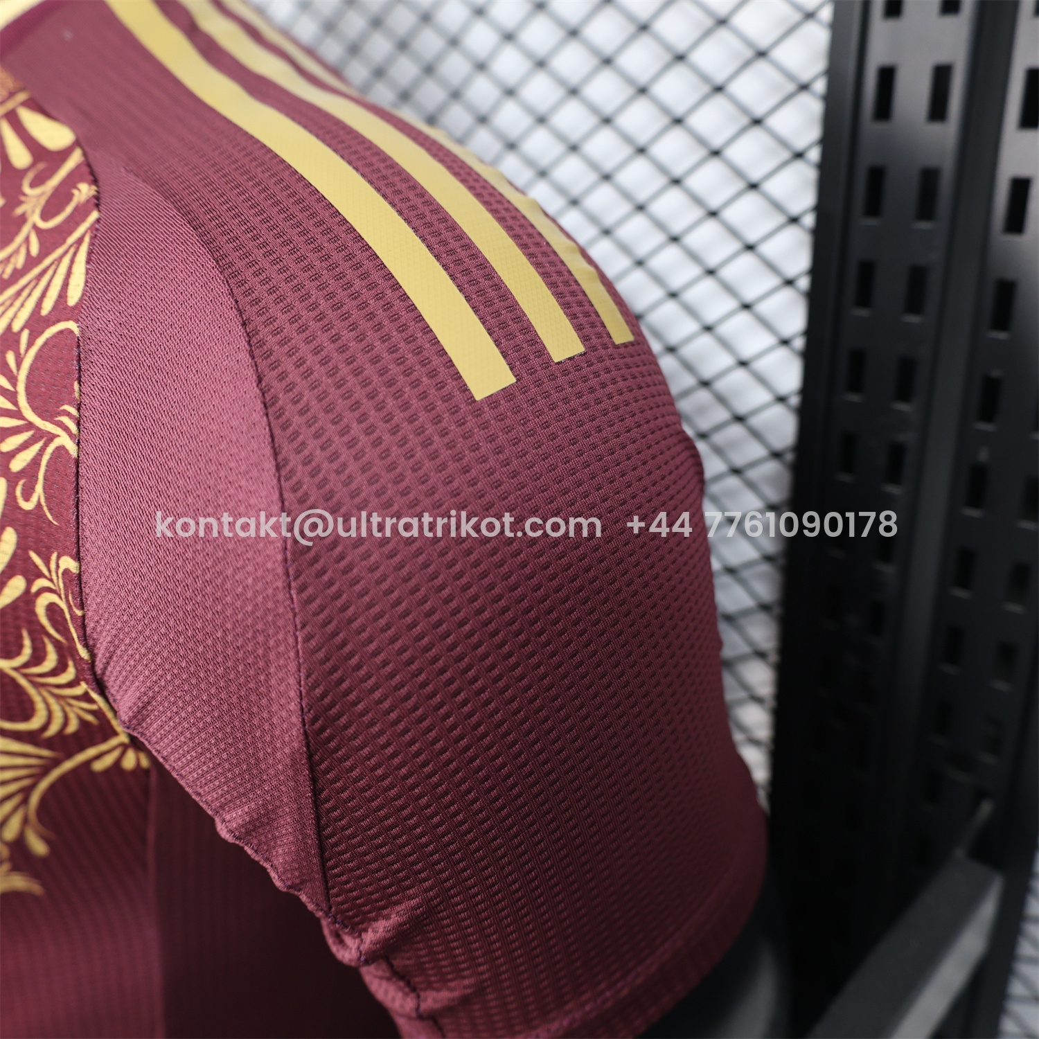 UltraTrikot-Algeria 25-26 Burgundy Jersey with Chest Pattern Decoration - Player Version