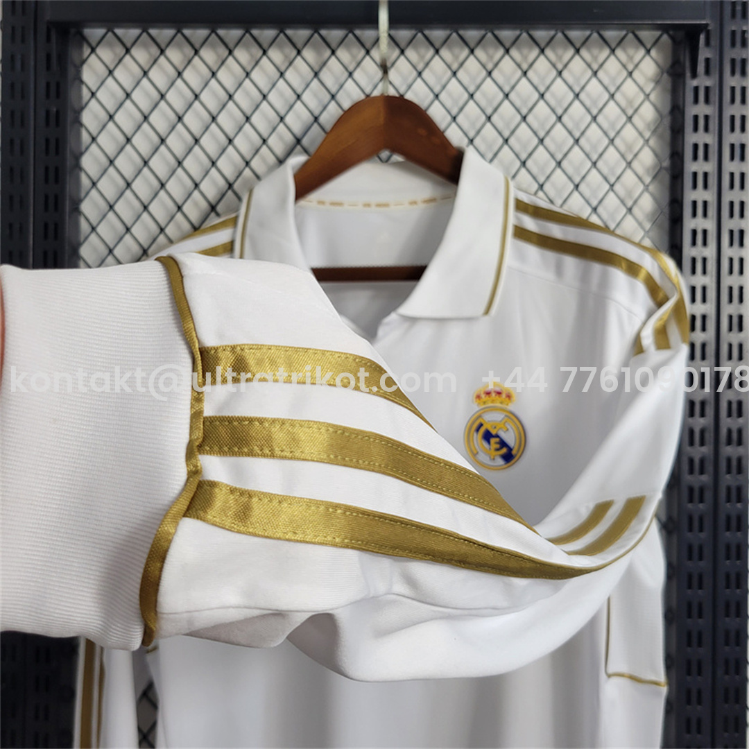 UltraTrikot-Retro Real Madrid 11-12 Home Long Sleeve Jersey