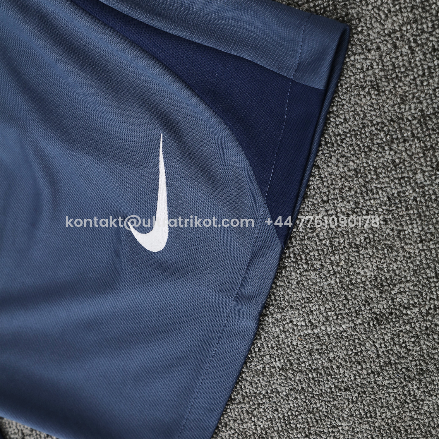 UltraTrikot-Paris Saint-Germain PSG 25-26 Short-Sleeve Training Set - Deep Blue Top & Deep Blue Shorts