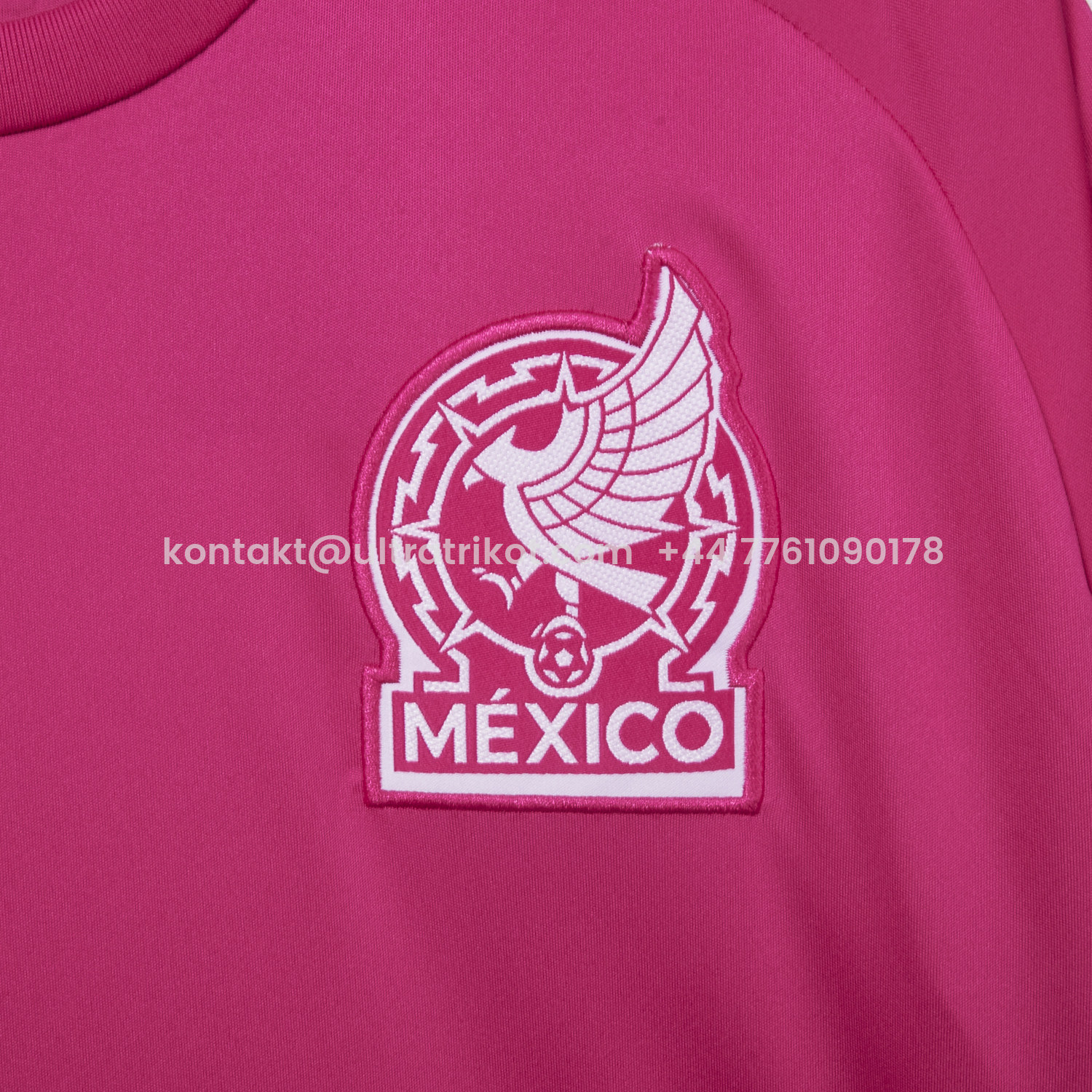 UltraTrikot-Mexico 2026 Pink Goalkeeper Long Sleeves Jersey - Fans Version
