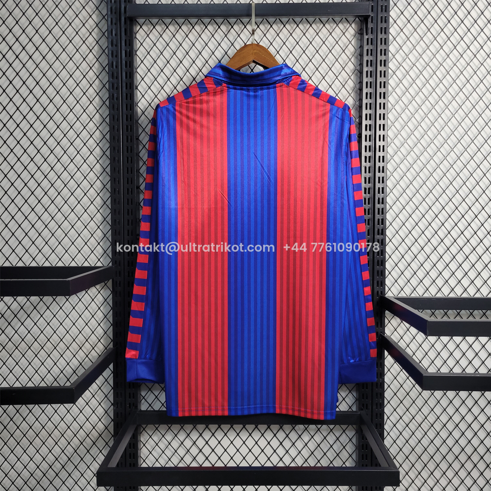 UltraTrikot-Retro Barcelona 90-92 Home Stadium Long Sleeve Jersey