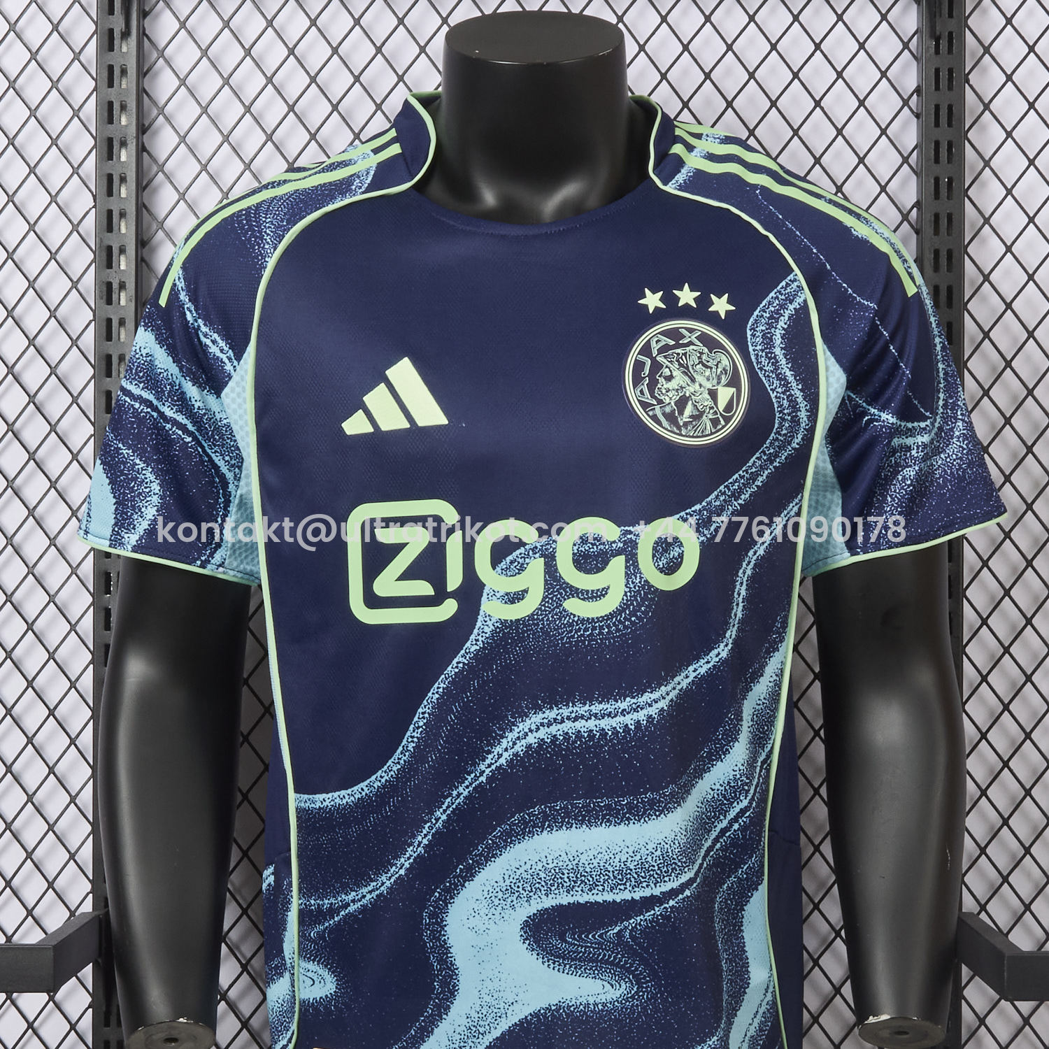 UltraTrikot-Ajax 25-26 Away Deep Blue Jersey - Player Version