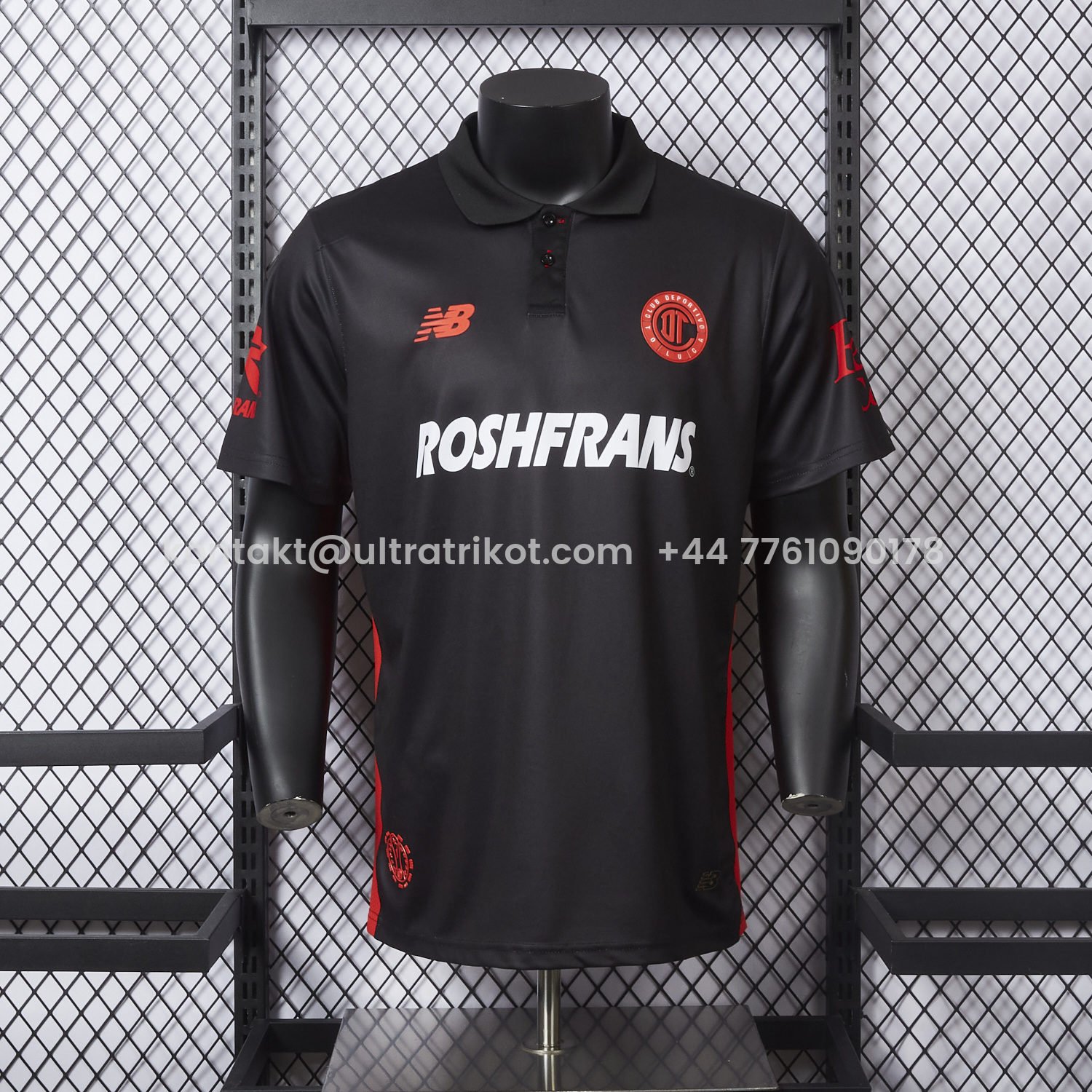 UltraTrikot-Toluca 25-26 Third Black Jersey - Player Version