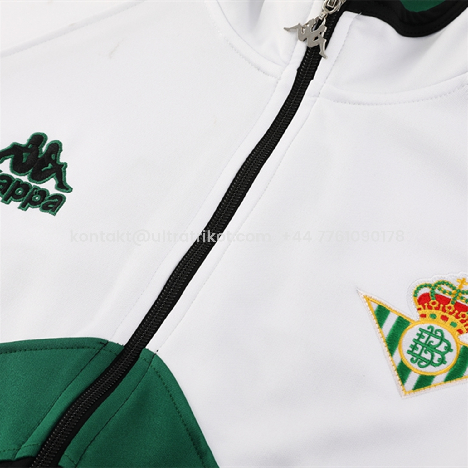 UltraTrikot-Real Betis 25-26 Jacket Training Tracksuit - Green White Black Throwback Jackets & Black Pants