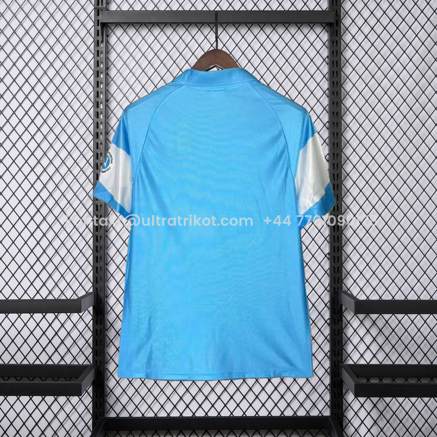 UltraTrikot-Retro Napoli 1990-91 Home 2 Sky Blue And White Jersey