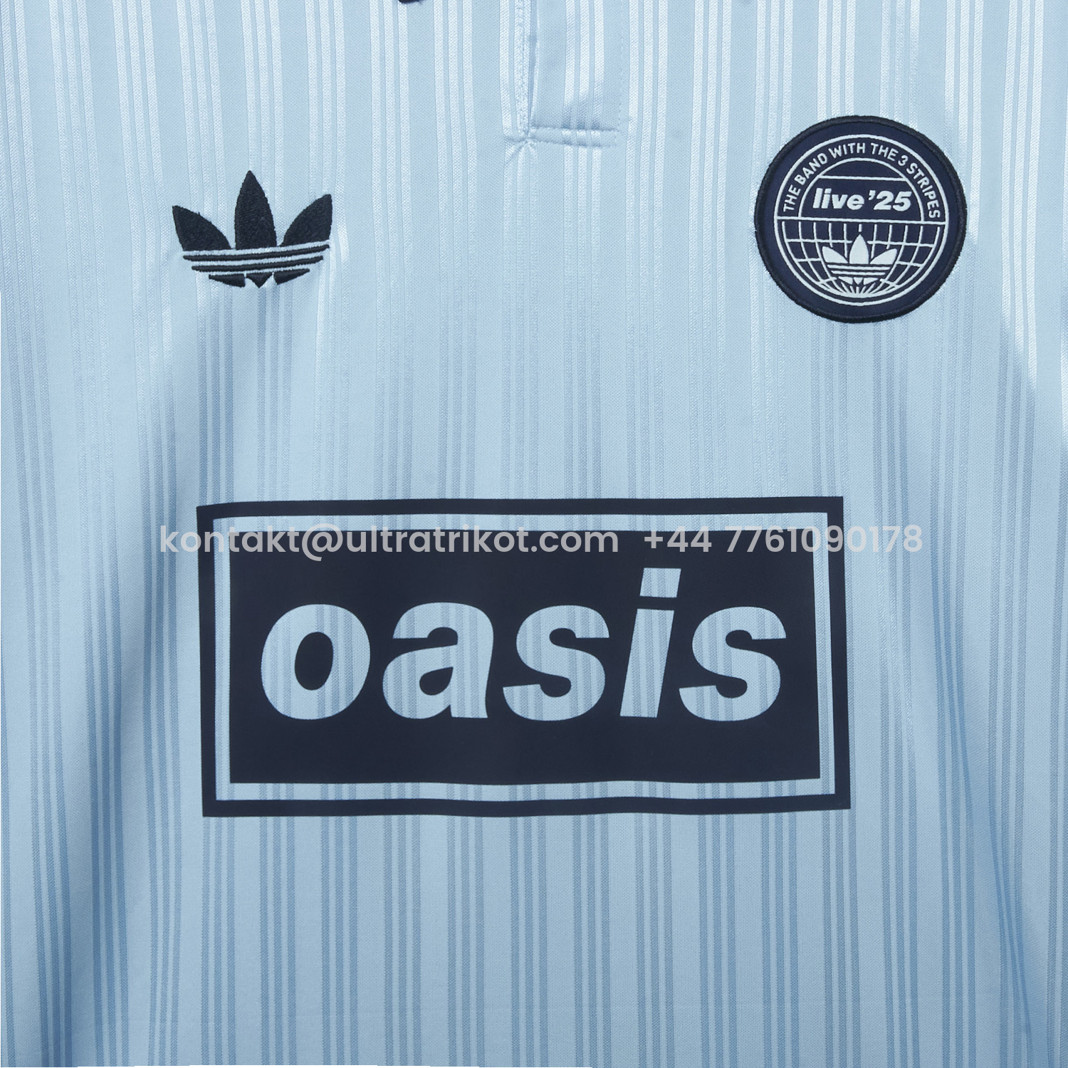 UltraTrikot-Bohemian 25-26 Oasis Originals Tour Light Blue Jersey With Number 25 - Fans Version