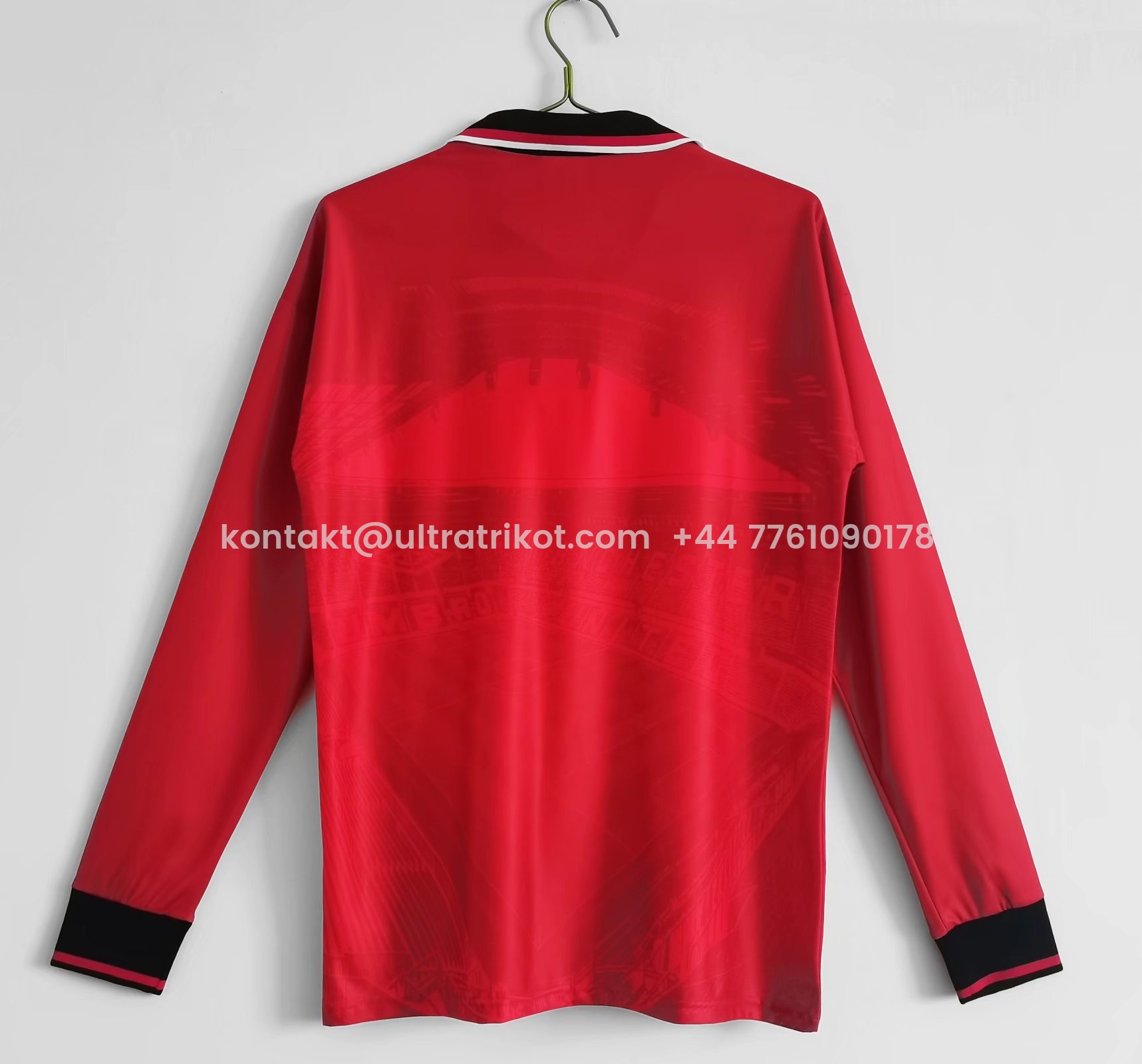 UltraTrikot-Retro Manchester United 94-96 Home Long Sleeve Jersey