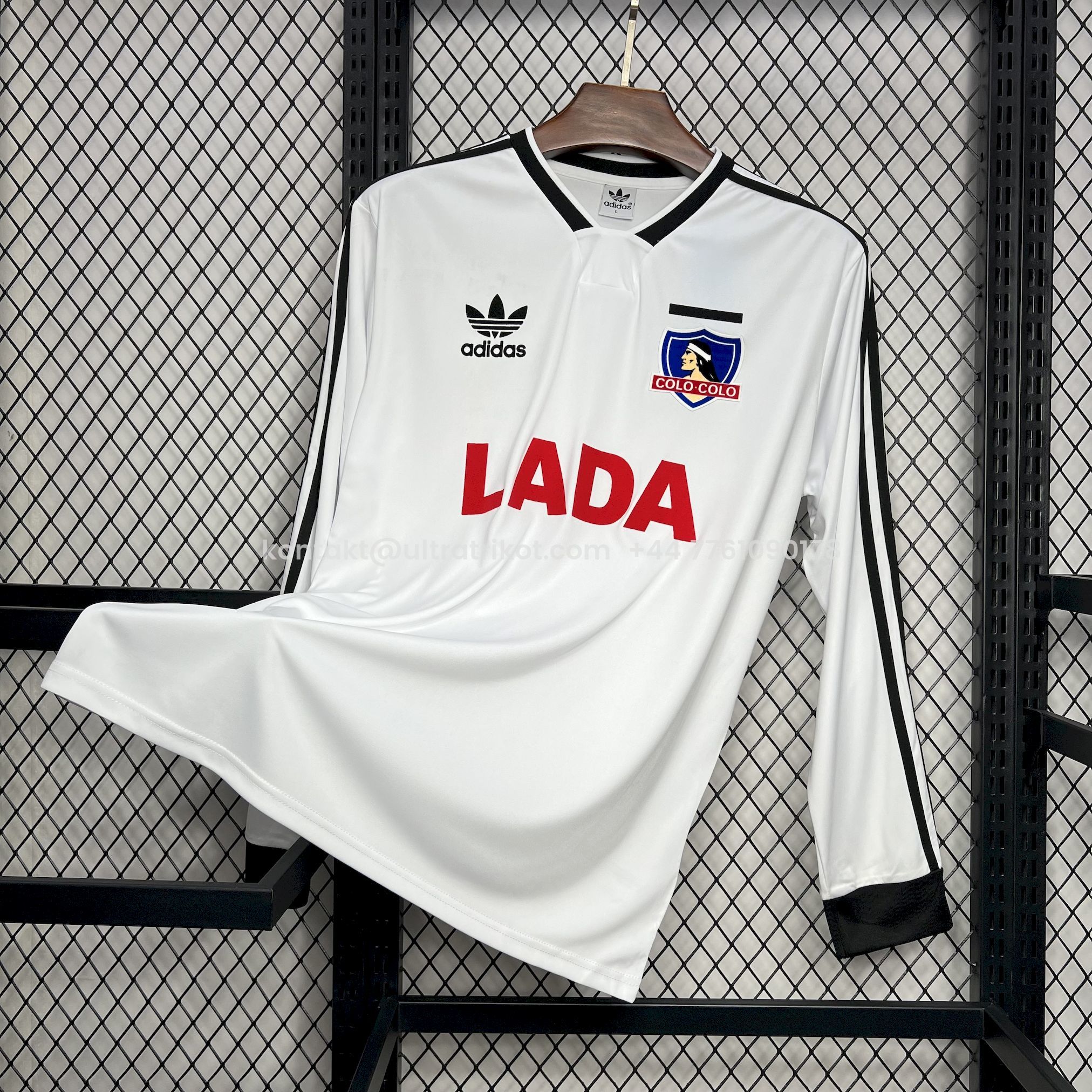 UltraTrikot-Retro Colo Colo 1991 Home Long Sleeve Jersey