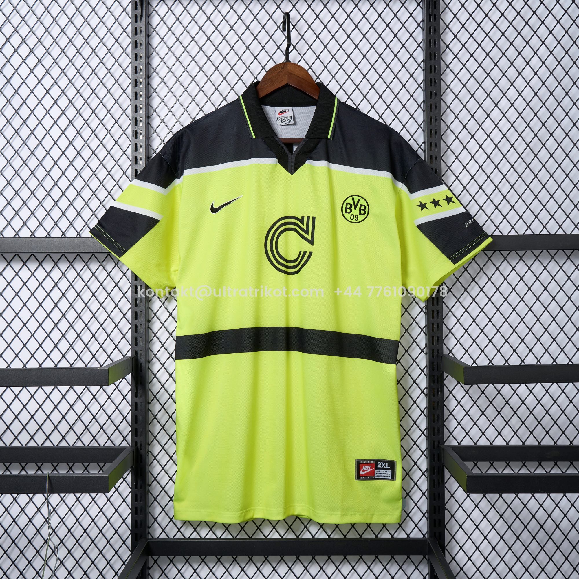 UltraTrikot-Retro Dortmund 1996-97 Home Champions League Final Jersey