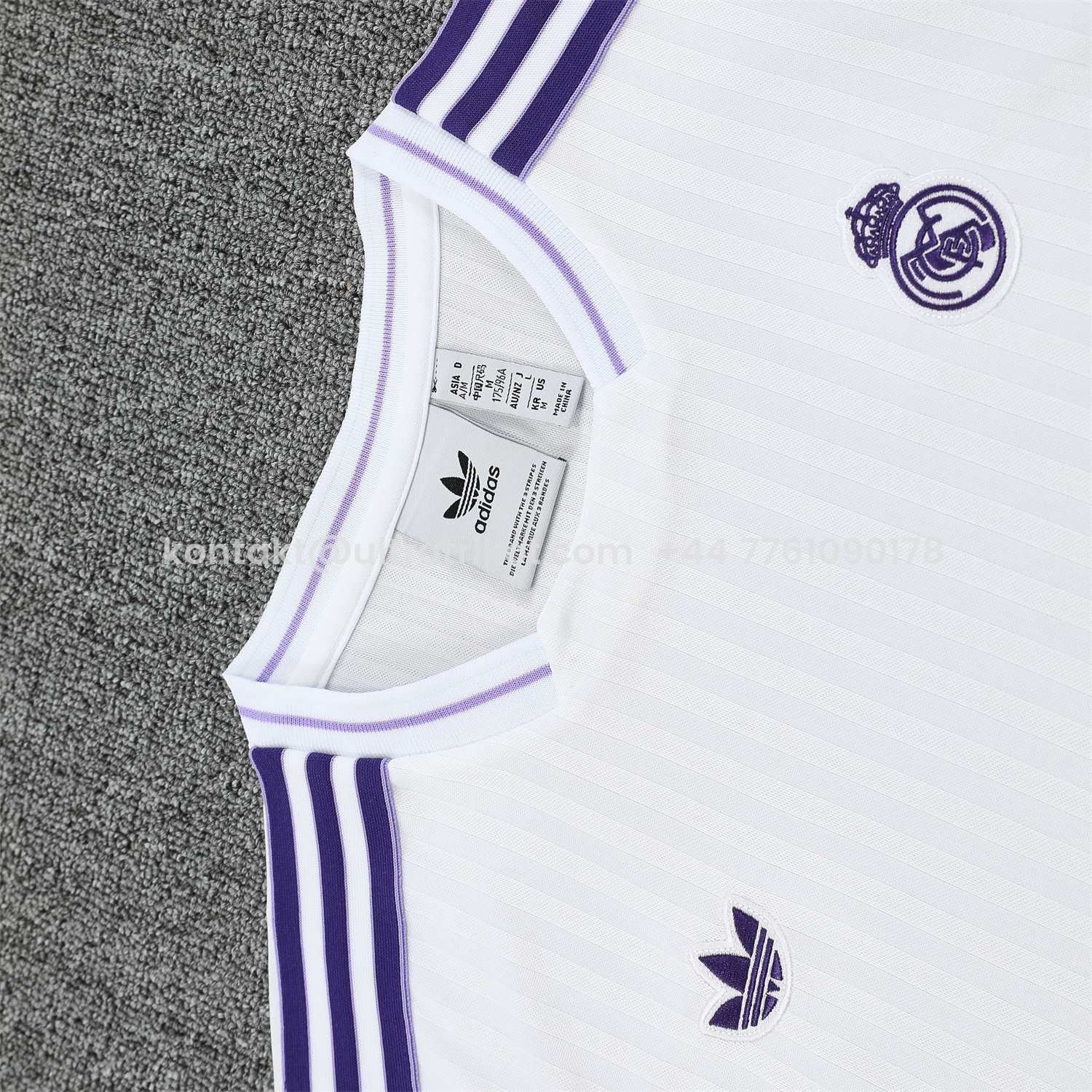 UltraTrikot-Real Madrid 25-26 Vest Training Set - Pure White Vest & Purple Shorts