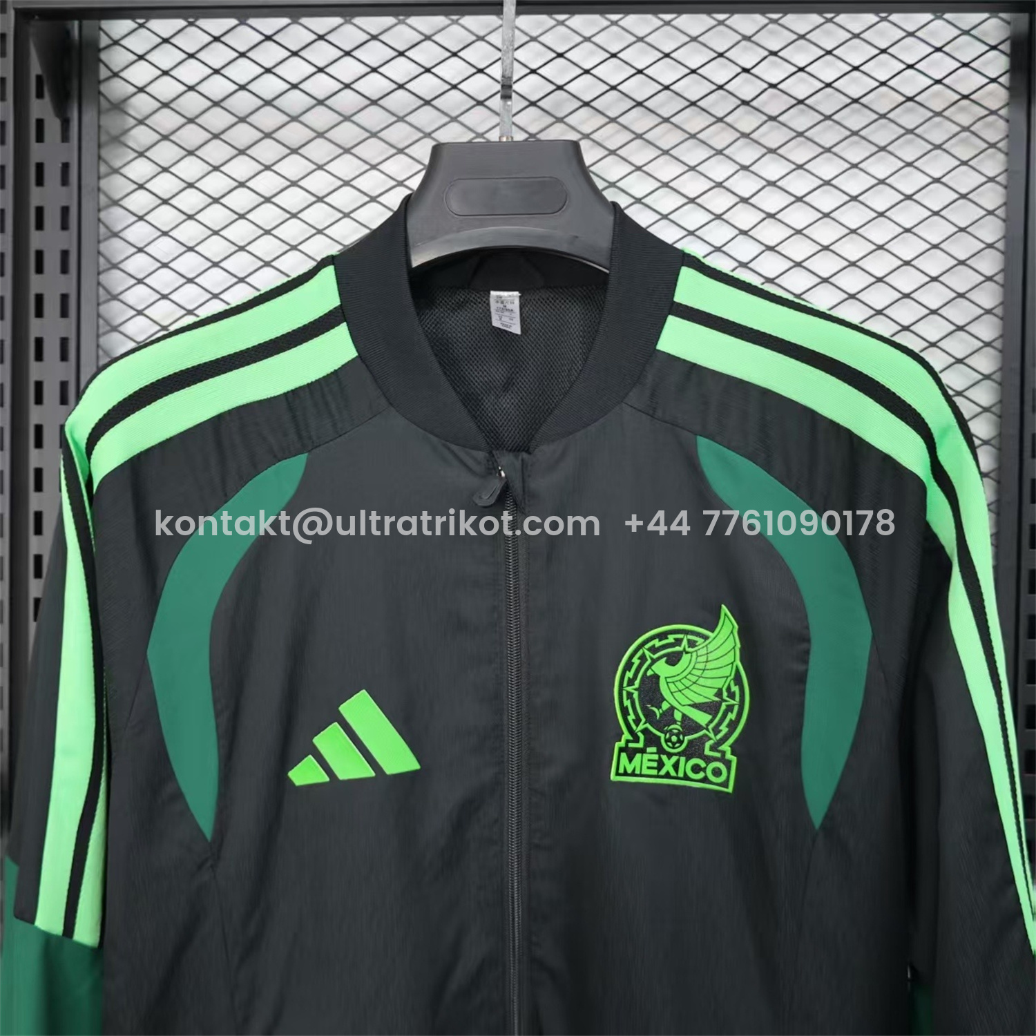 UltraTrikot-Mexico 25-26 Green And Black Windbreaker Jacket 