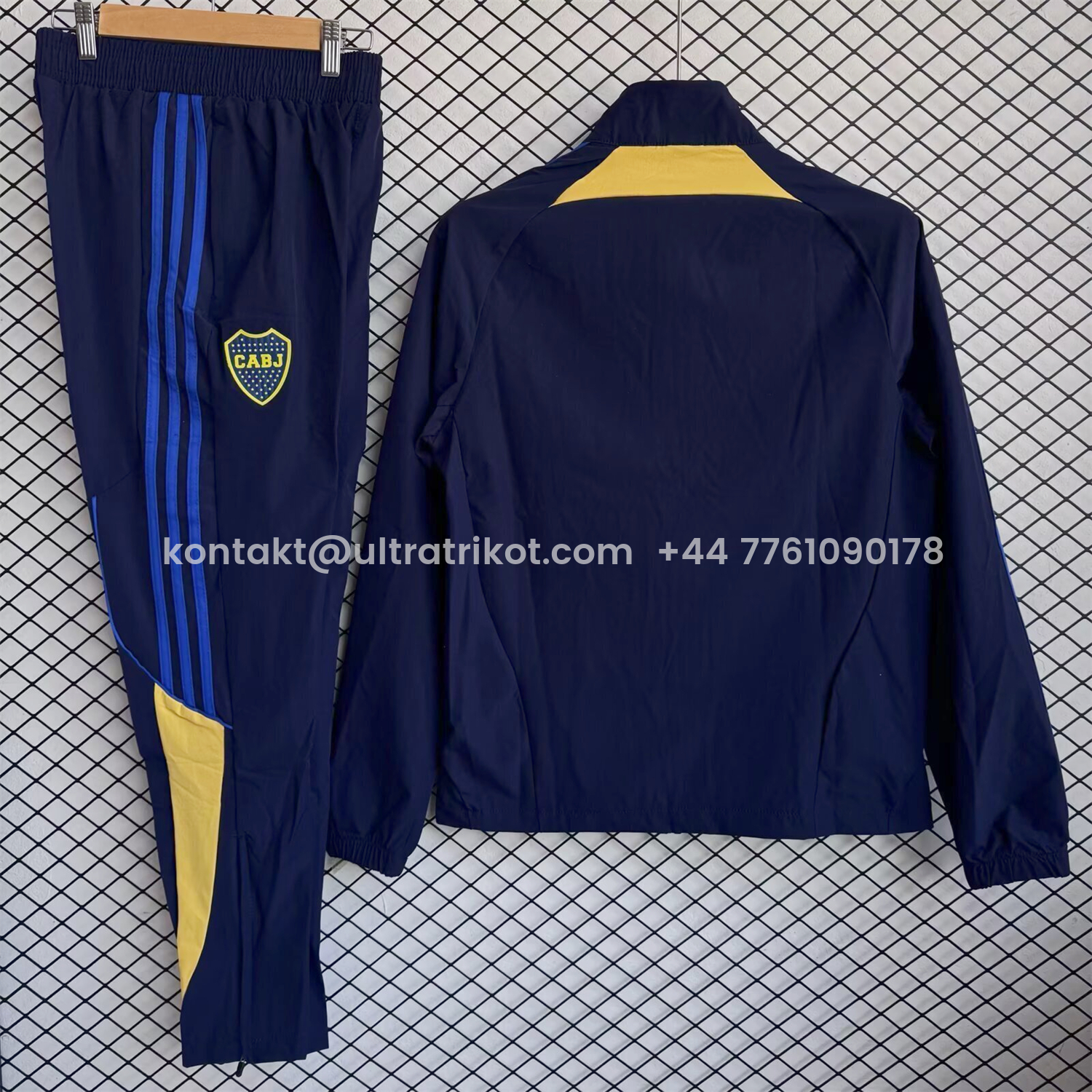 UltraTrikot-Boca Juniors 25-26 Windbreaker Training Set - Deep Blue Top and Pants
