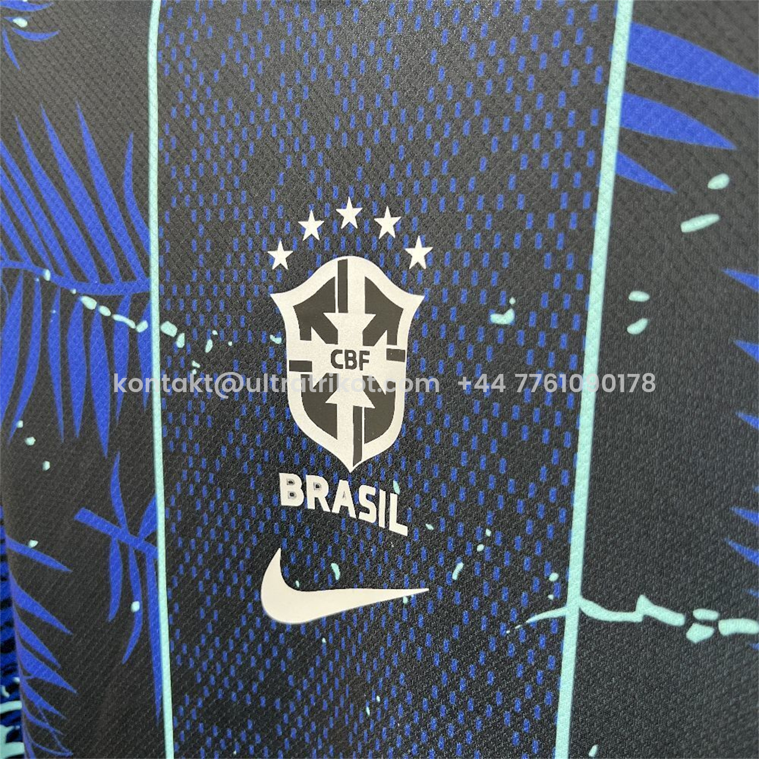 UltraTrikot-Brazil 2026 Blue Leopard Special Jersey - Fans Version