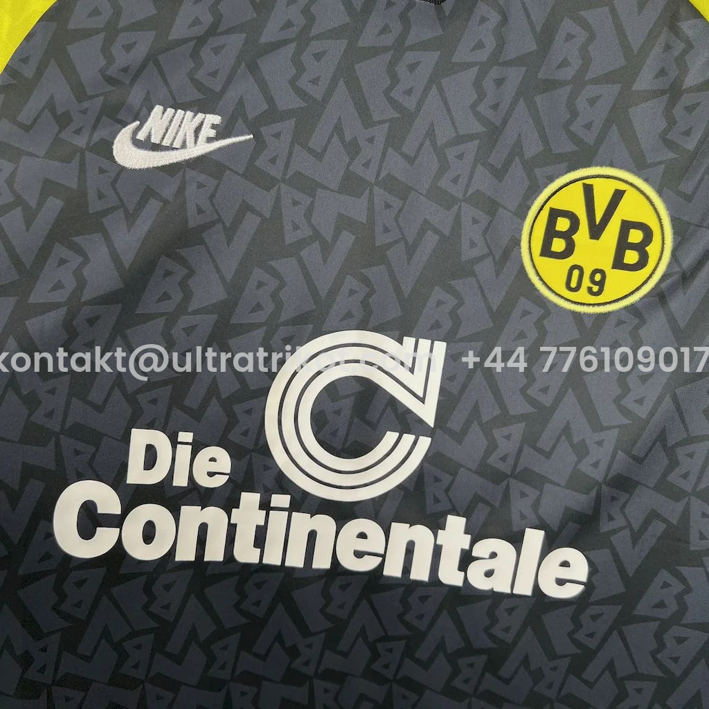 UltraTrikot-Retro Dortmund 1995-96 Away Long Sleeves Jersey