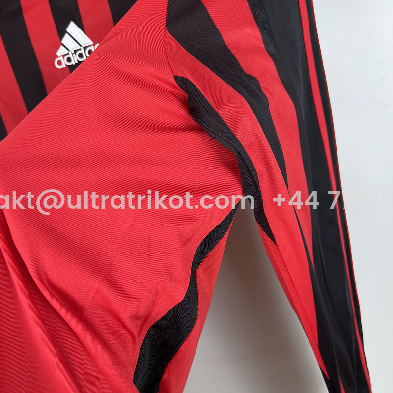 UltraTrikot-Retro AC Milan 2007-08 Home Long Sleeve Jersey