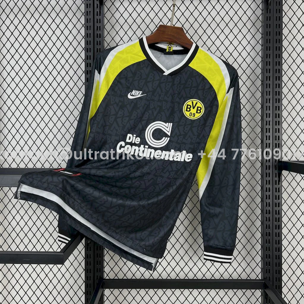 UltraTrikot-Retro Dortmund 1995-96 Away Long Sleeves Jersey