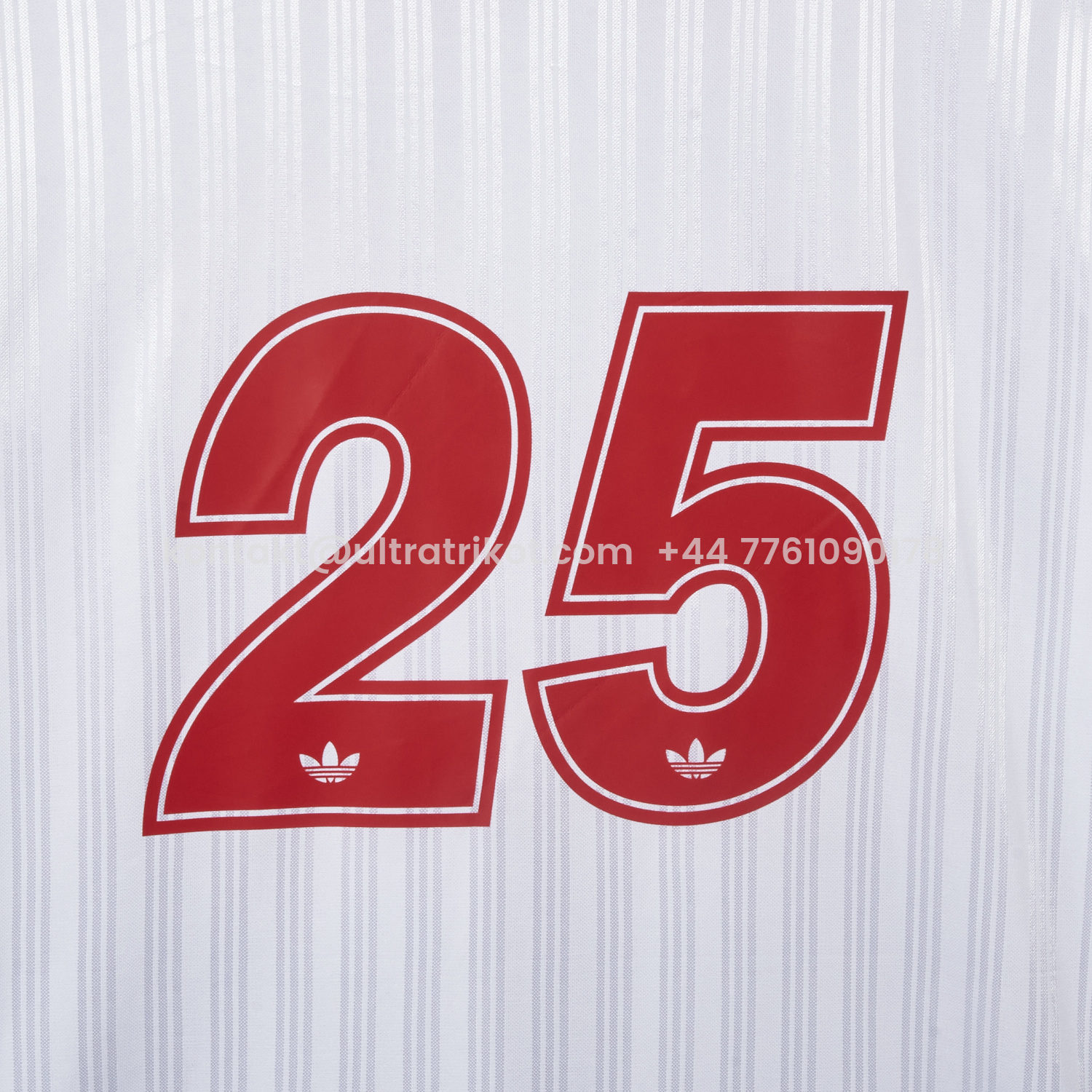 UltraTrikot-Bohemian 25-26 Oasis Originals Tour White And Red Jersey With Number 25 - Fans Version