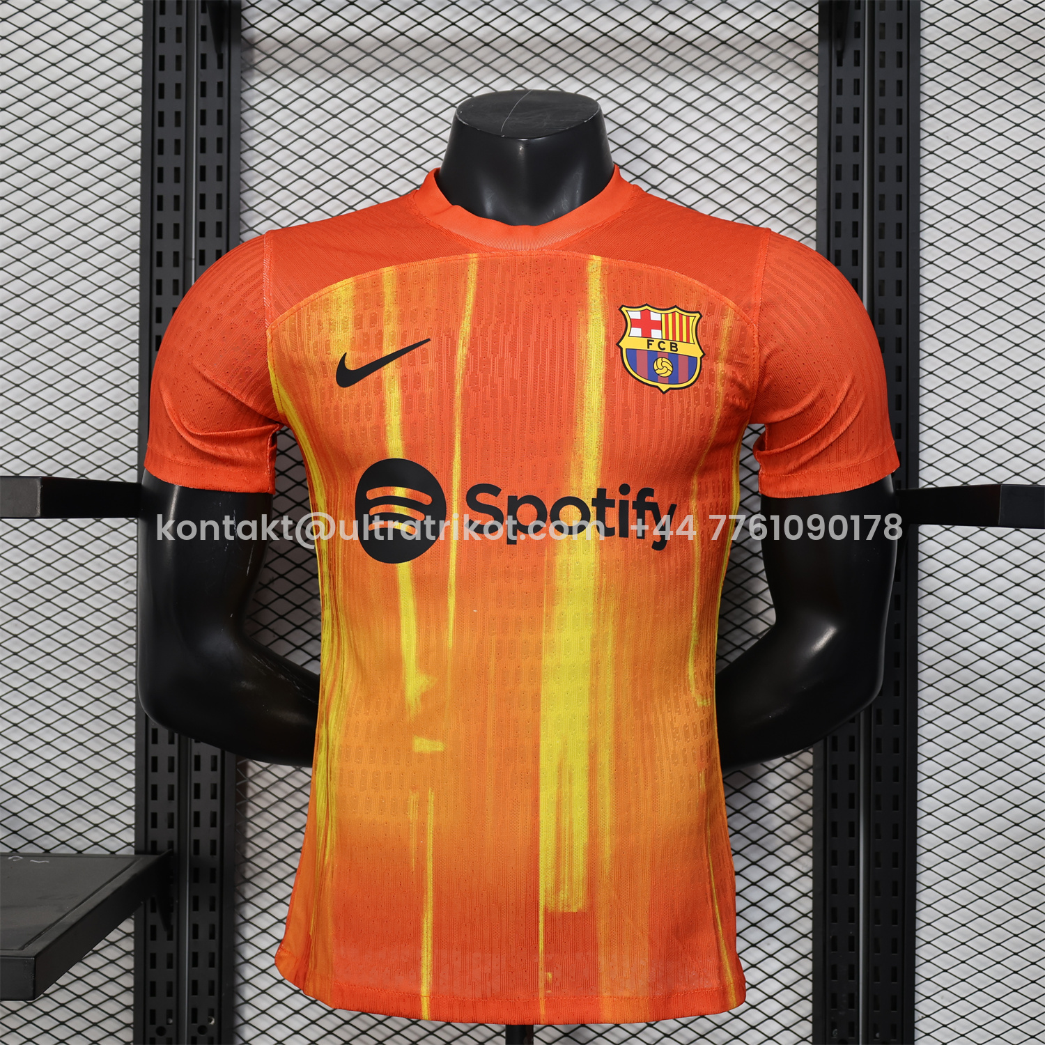 UltraTrikot-Barcelona 25-26 Spotify Orange & Yellow Special Jersey - Player Version