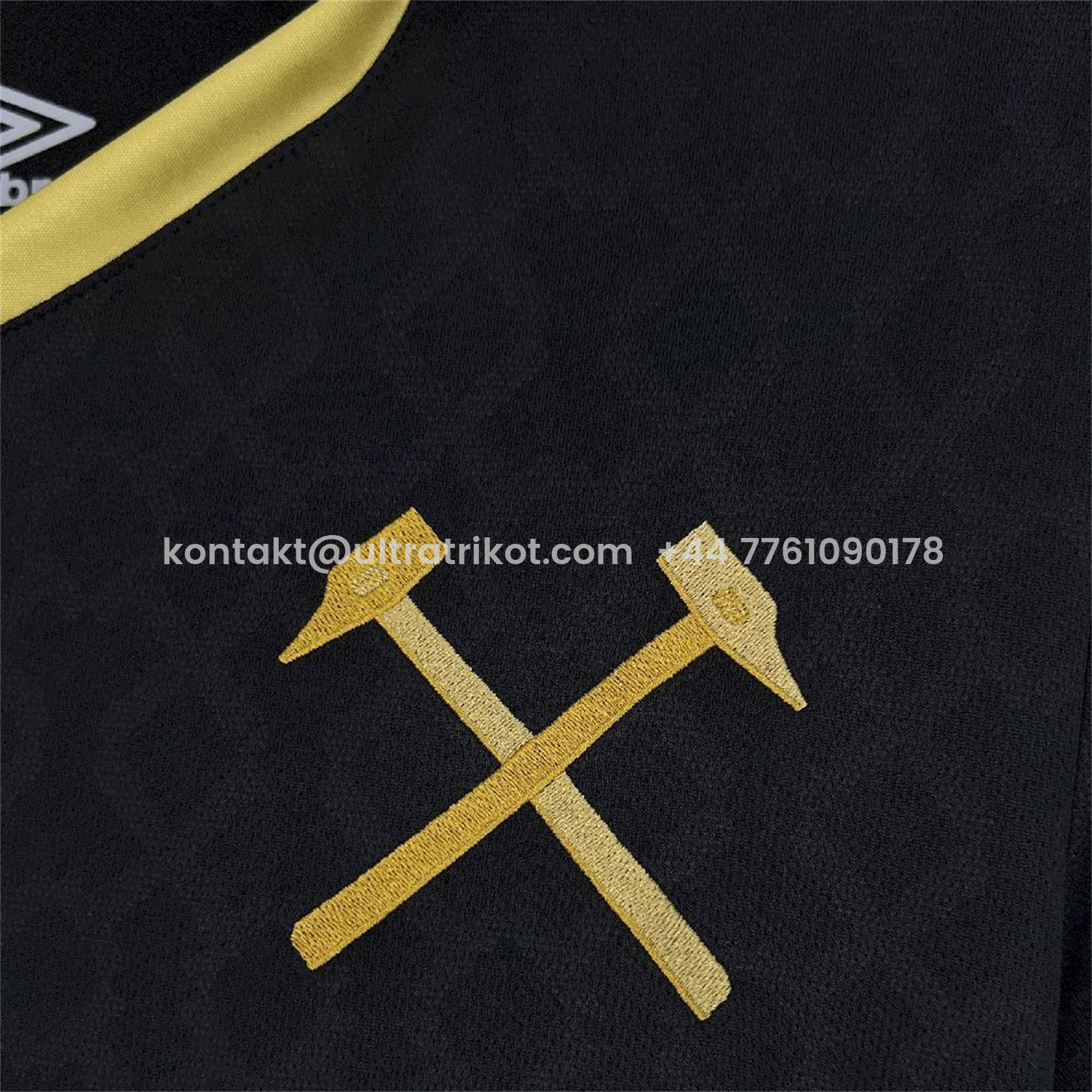 UltraTrikot-West Ham United 25-26 Third Black Jersey - Fans Version