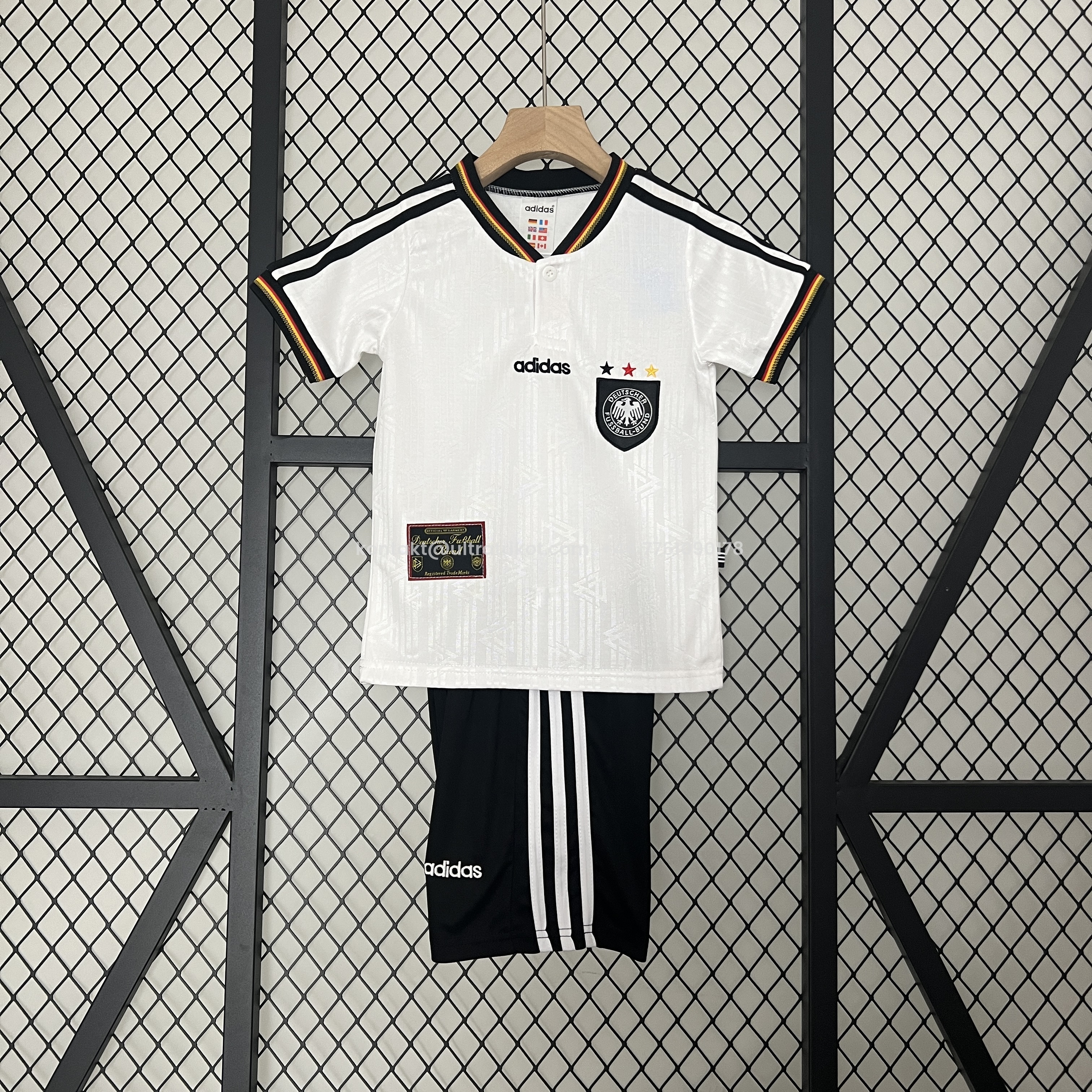 UltraTrikot-Retro Germany 1996 Home Stadium Kids Kit