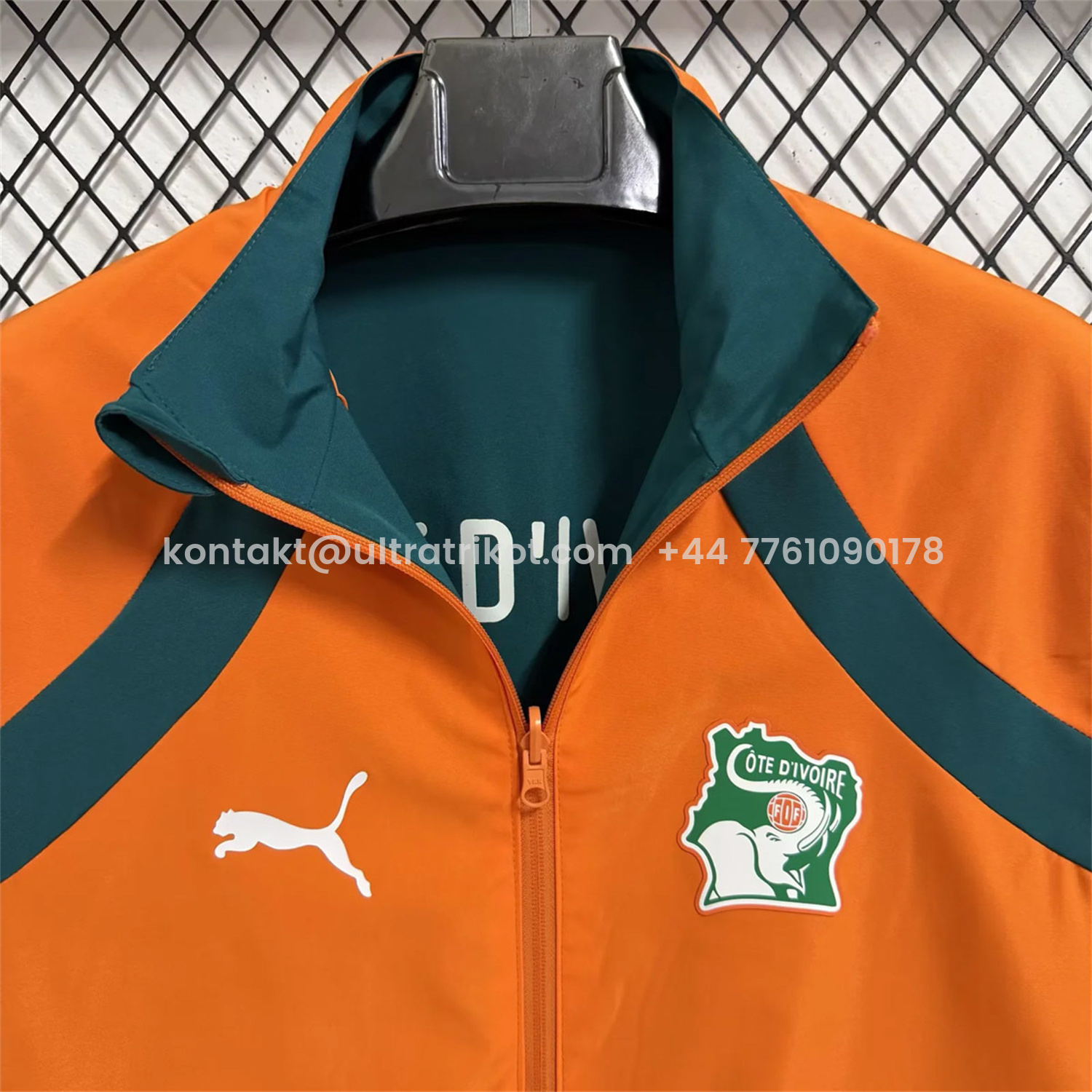 UltraTrikot-Ivory Coast 2026 Pre-Match Double Sided Reversible Windbreaker - Orange
