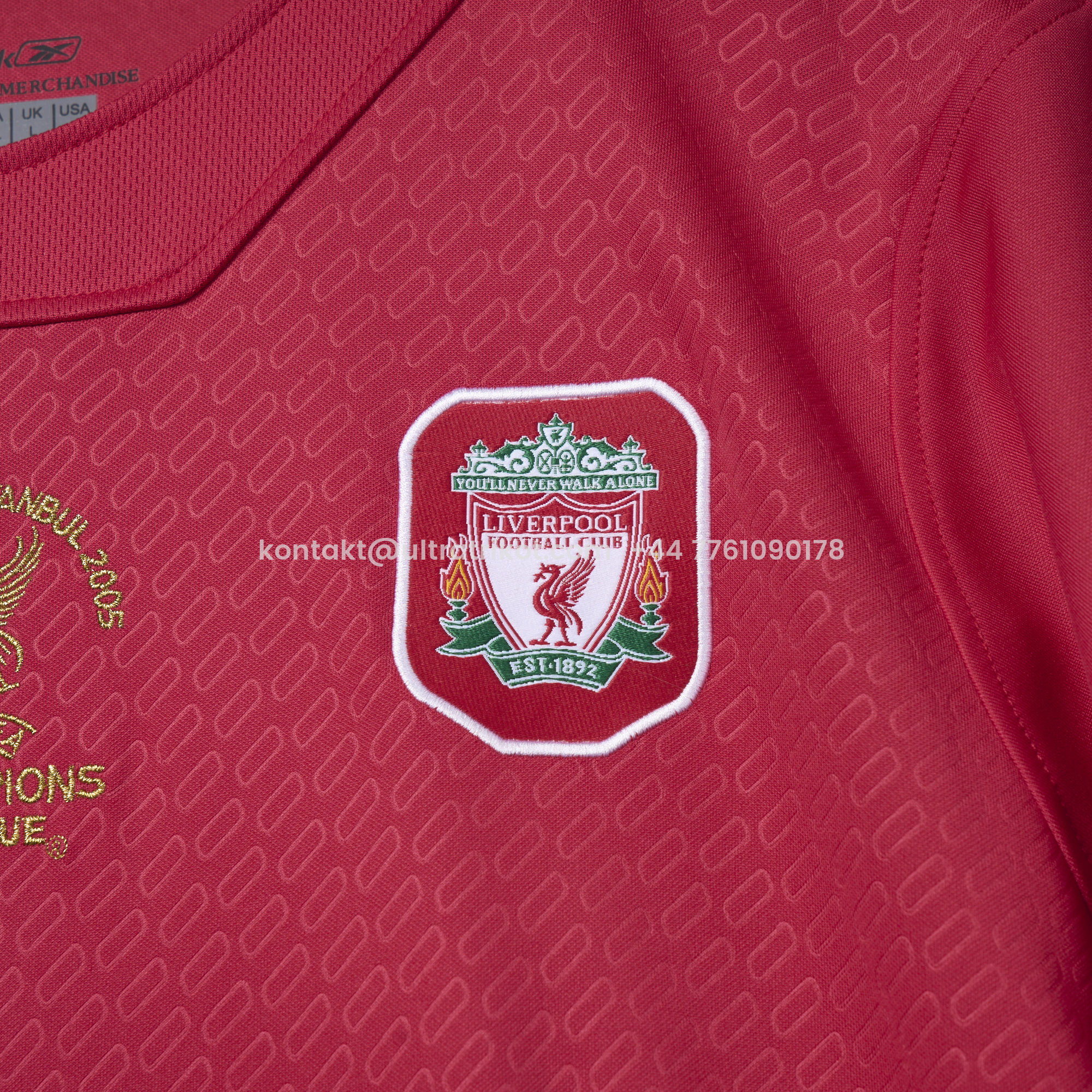 UltraTrikot-Retro Liver.pool 2005 Home Stadium Jersey - with UEFA Champions League Final Patch