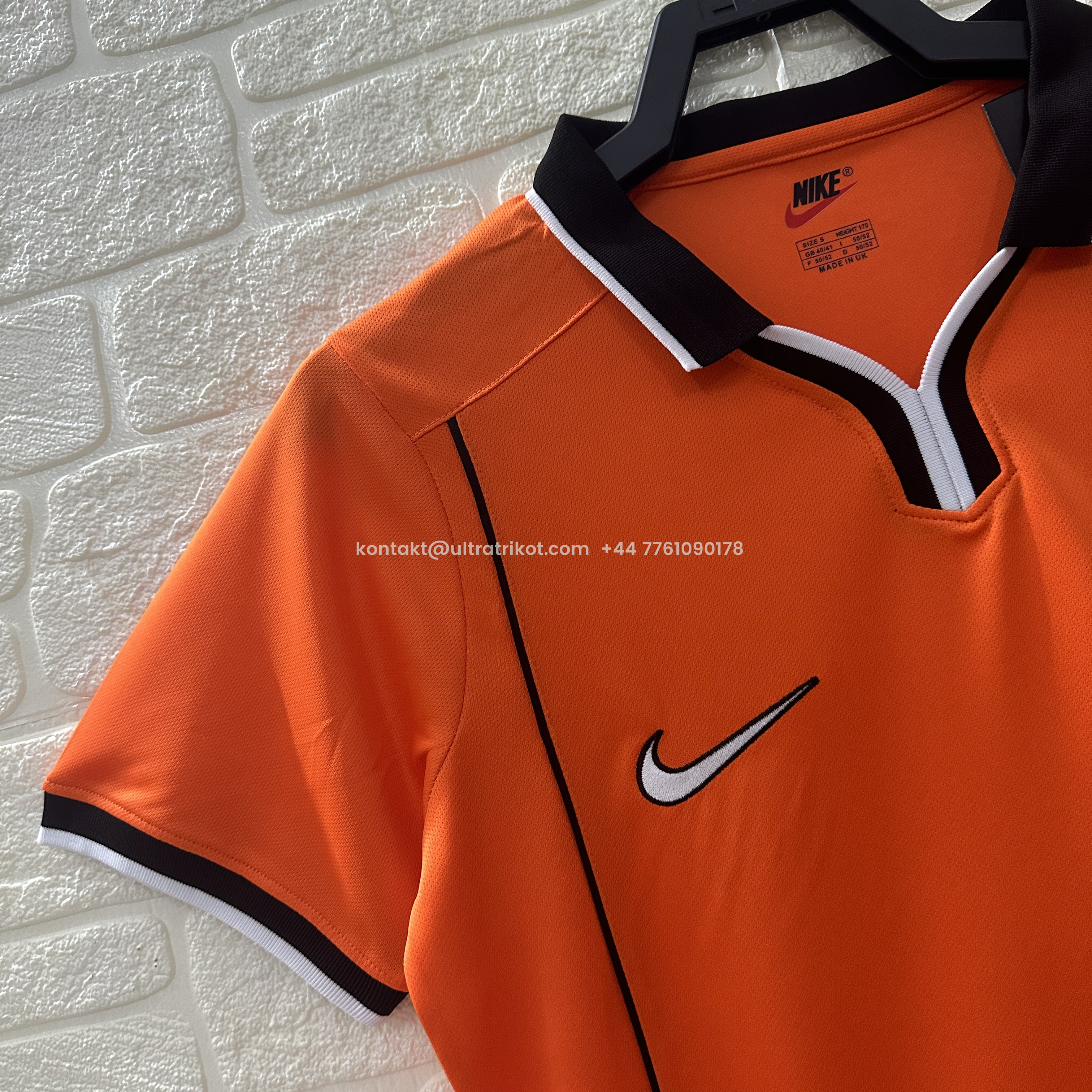 UltraTrikot-Retro Netherlands 1998 Home Jersey