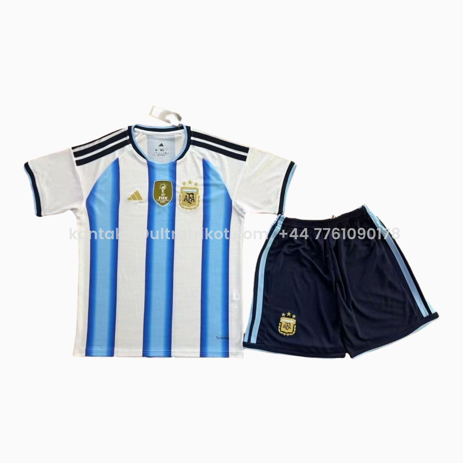 UltraTrikot-Argentina 2026 Home Kids Kit - With Chest Patch