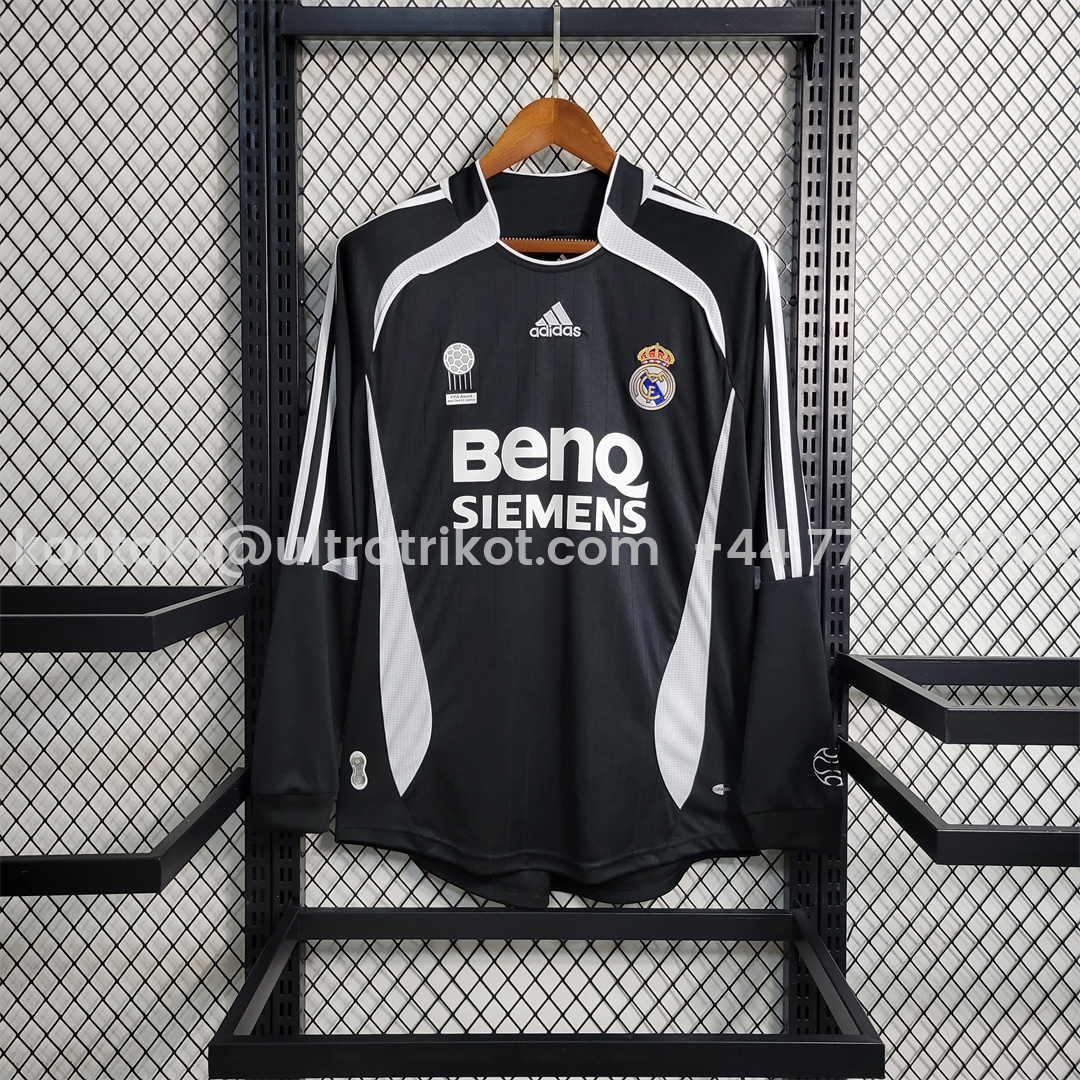 UltraTrikot-Retro Real Madrid 06-07 Away Long Sleeve Jersey