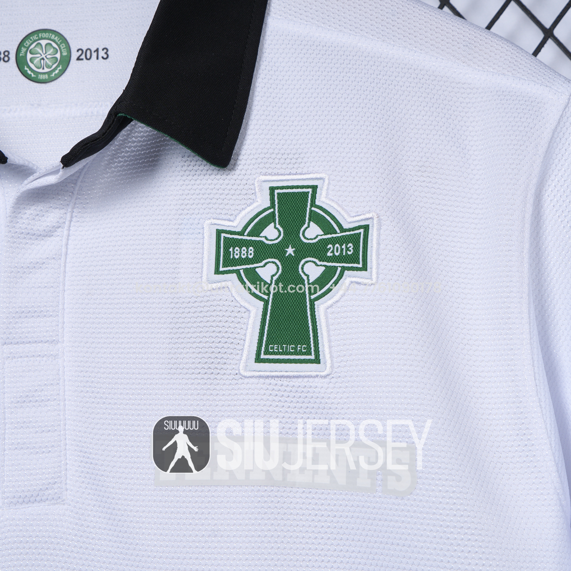 UltraTrikot-Retro Celtic 2012-13 Third 125th Anniversary White POLO Shirt