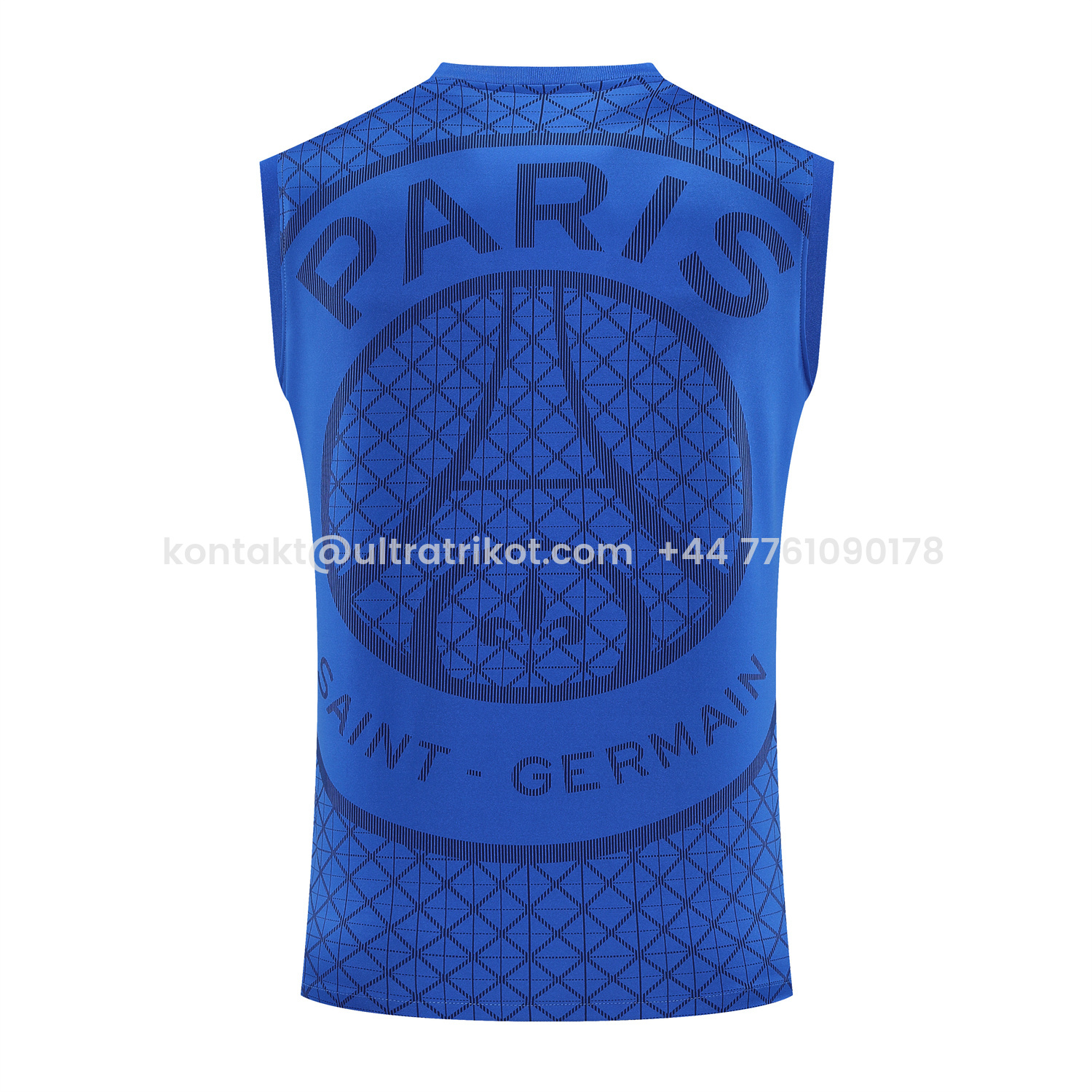 UltraTrikot-Paris Saint-Germain PSG 25-26 Vest Training Set - Ocean Blue Vest & Deep Blue Shorts