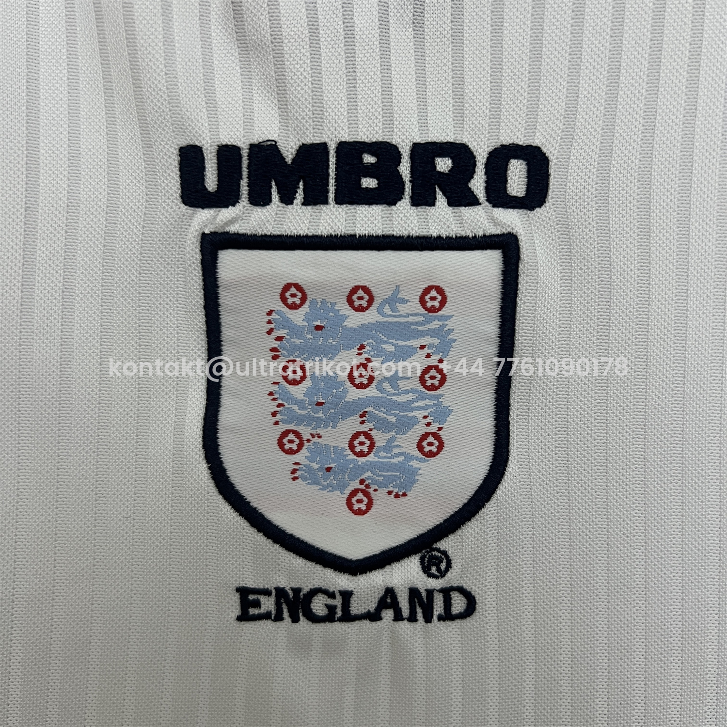 UltraTrikot-Retro England 1998 Home Kids Kit