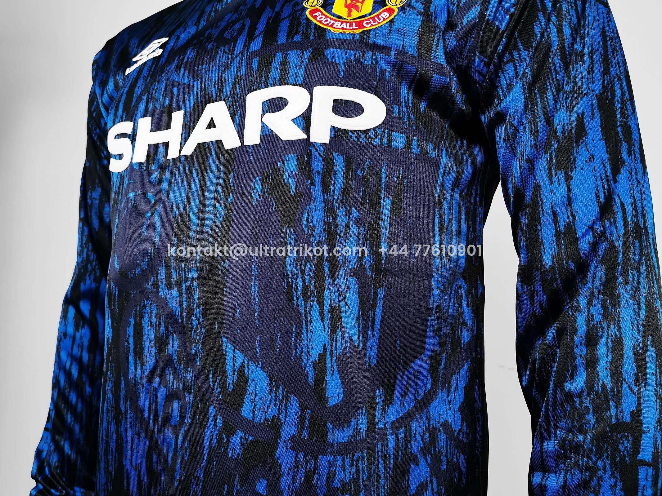 UltraTrikot-Retro Manchester United 92-94 Away Long Sleeve Jersey