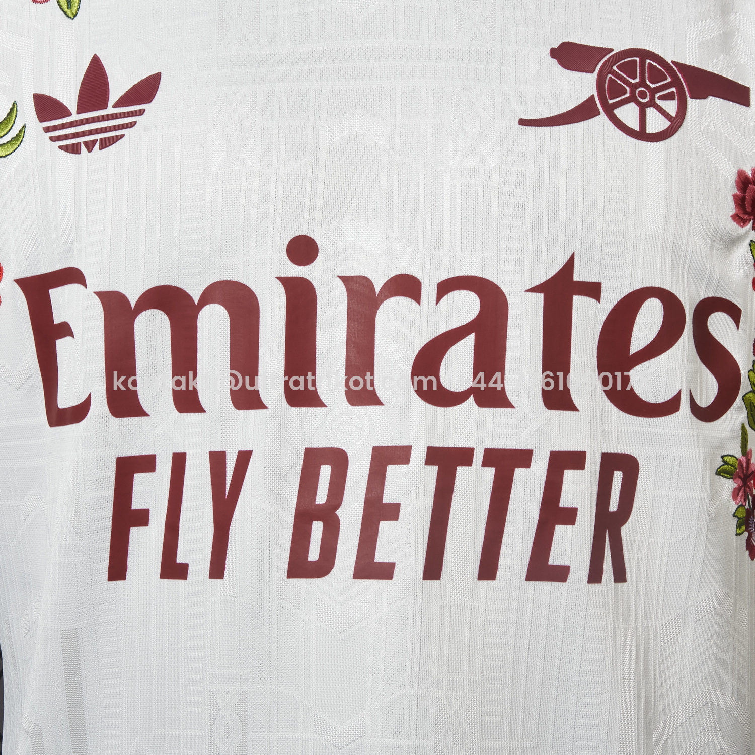 UltraTrikot-【Embroidered Flower Version】Arsenal 25-26 Third White Jersey - Player Version