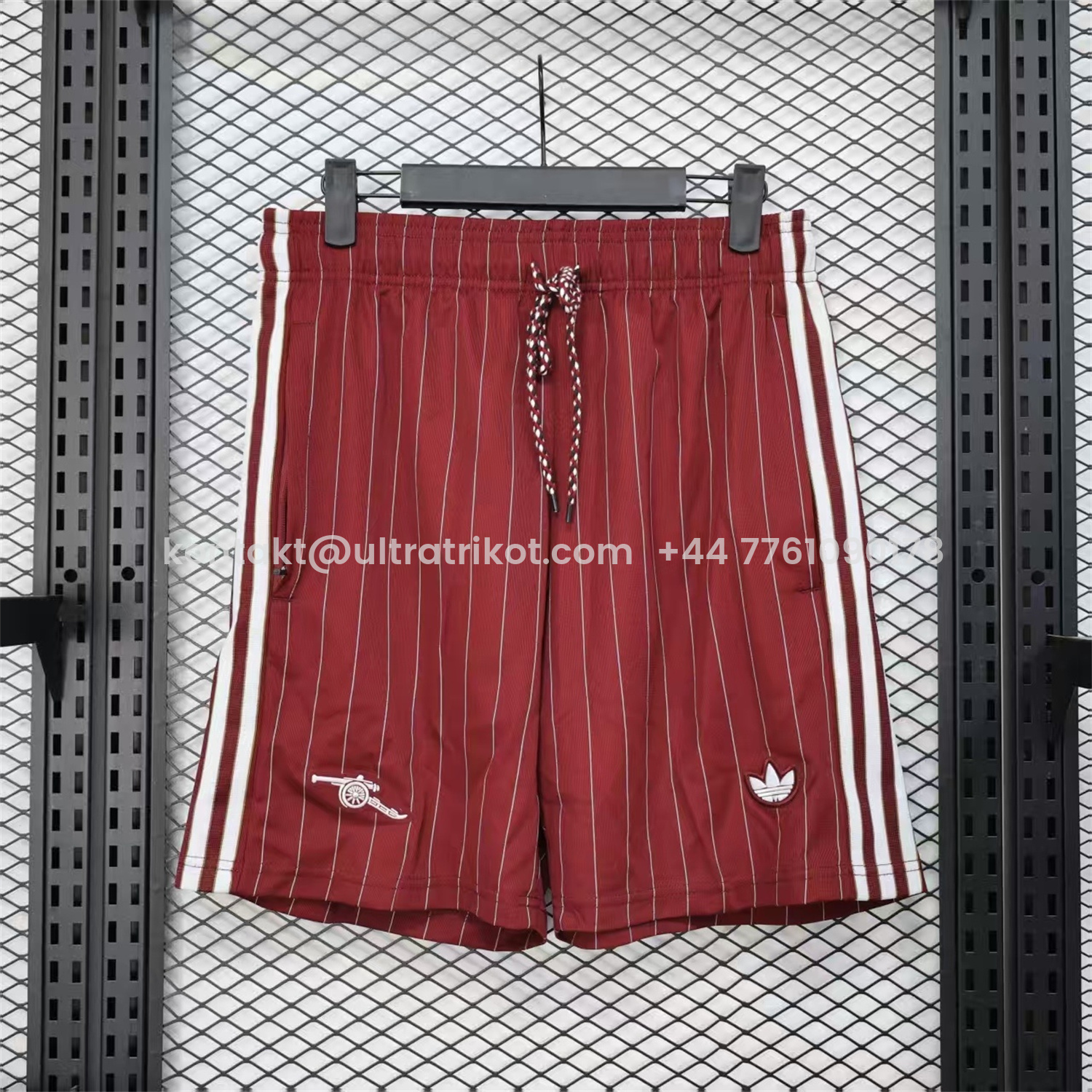 UltraTrikot-Arsenal 25-26 Trefoil Red Travel Shorts - Player Version