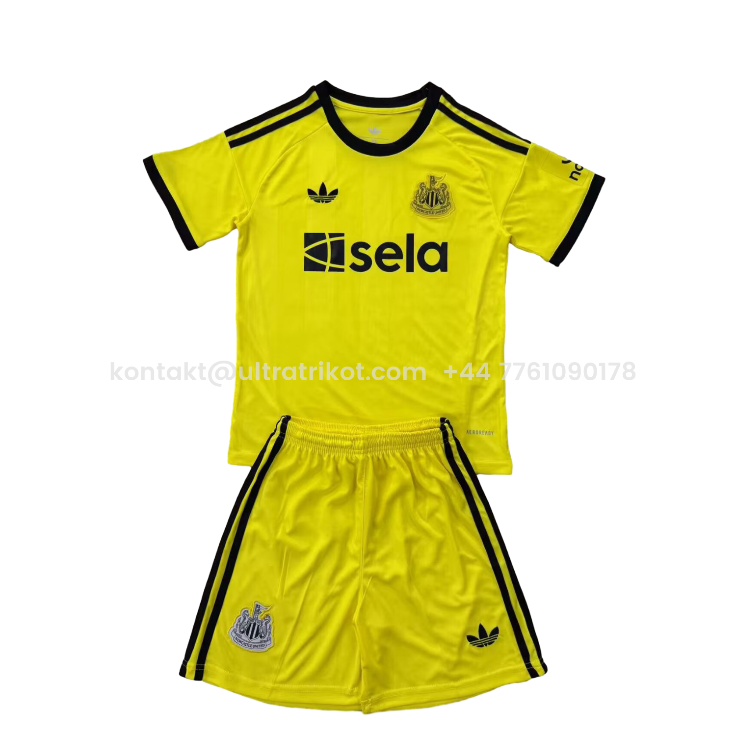 UltraTrikot-Newcastle United 25-26 Yellow Goalkeeper Men's Adult Jersey Set - Fans Version