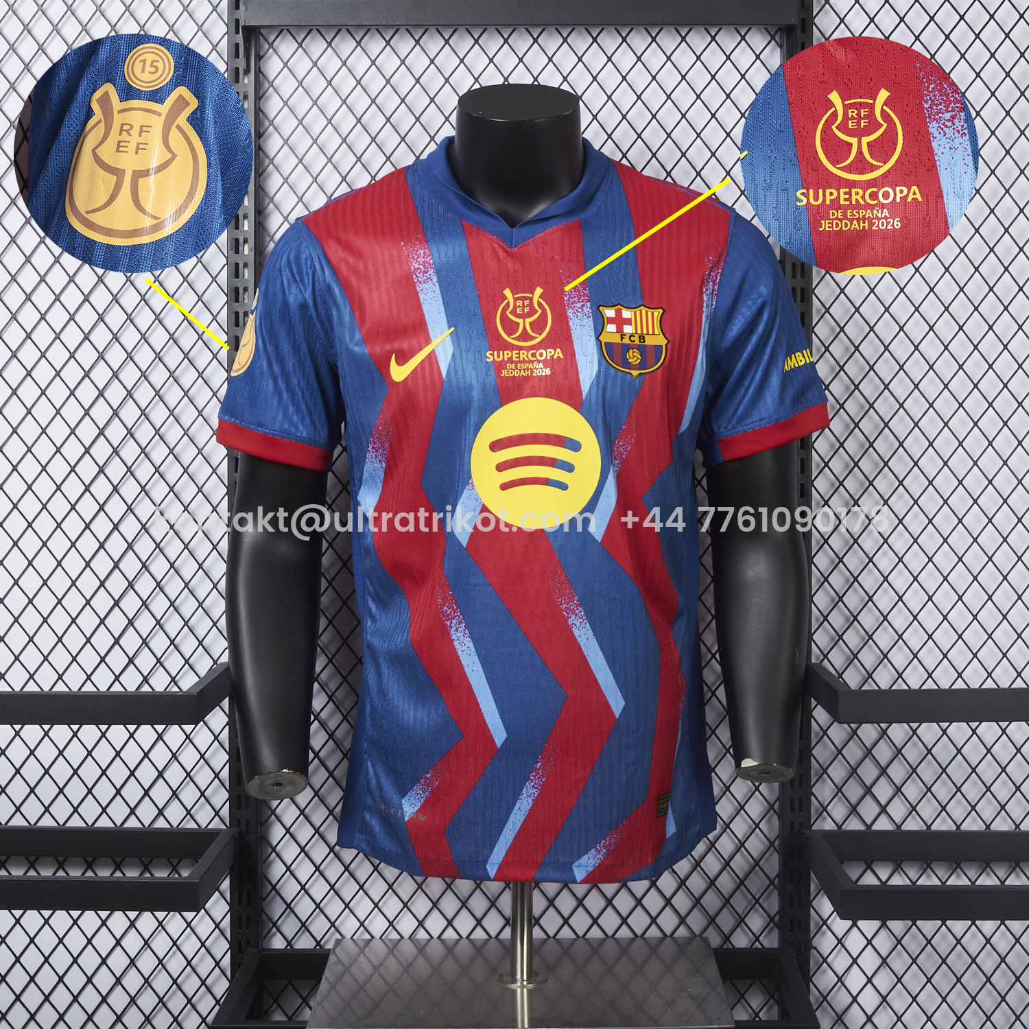UltraTrikot-Barcelona 25-26 Supercopa De España Fourth Jersey - Player Version