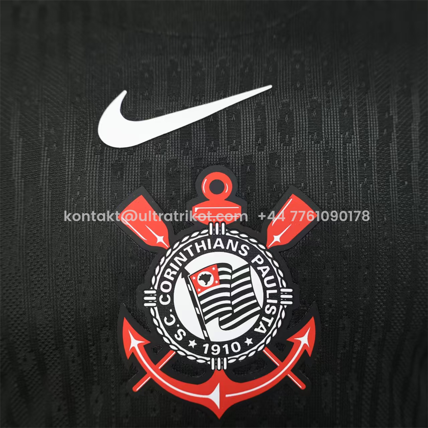 UltraTrikot-Corinthians 25-26 Black Away Long Sleeves Jersey - Player Version
