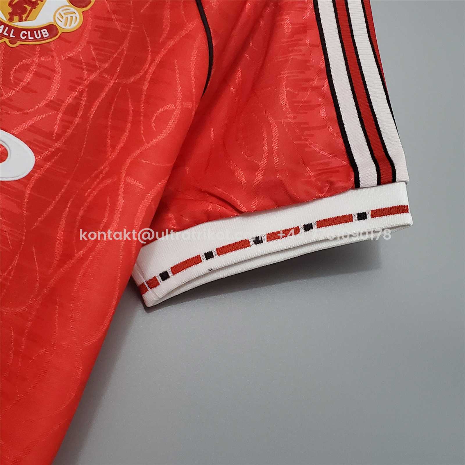 UltraTrikot-Retro Manchester United 91-92 Home Jersey