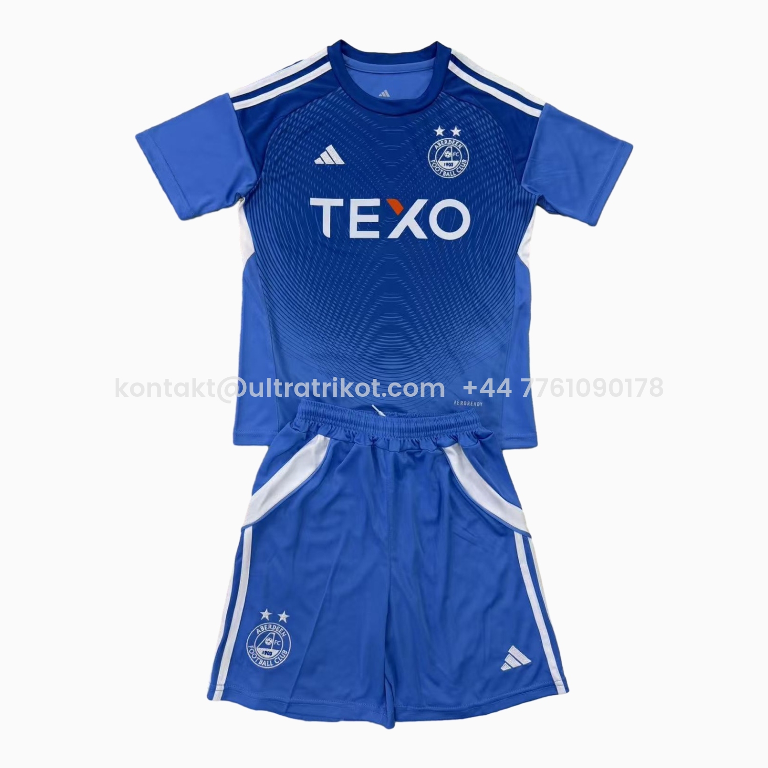 UltraTrikot-Aberdeen 25-26 Blue Goalkeeper Men's Adult Jersey Set - Fans Version