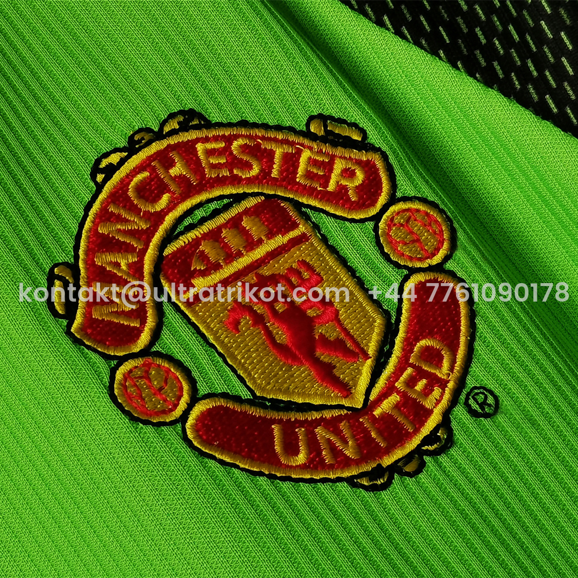 UltraTrikot-Retro Manchester United 98-99 Green Goalkeeper Long Sleeve Jersey