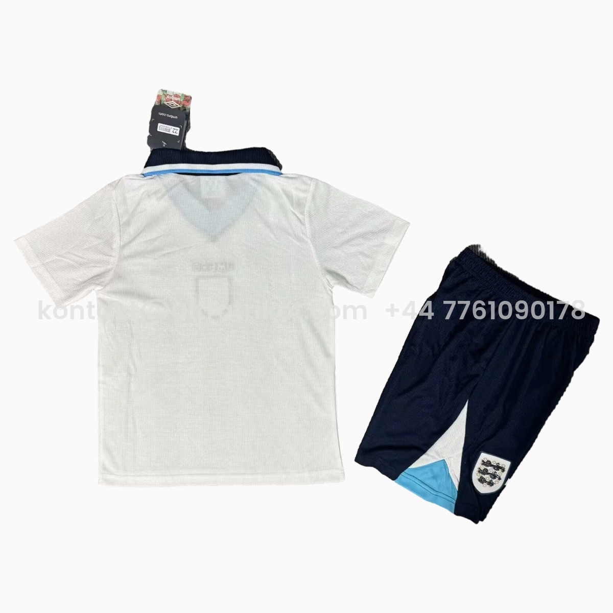 UltraTrikot-Retro England 1996 Home Kids Kit